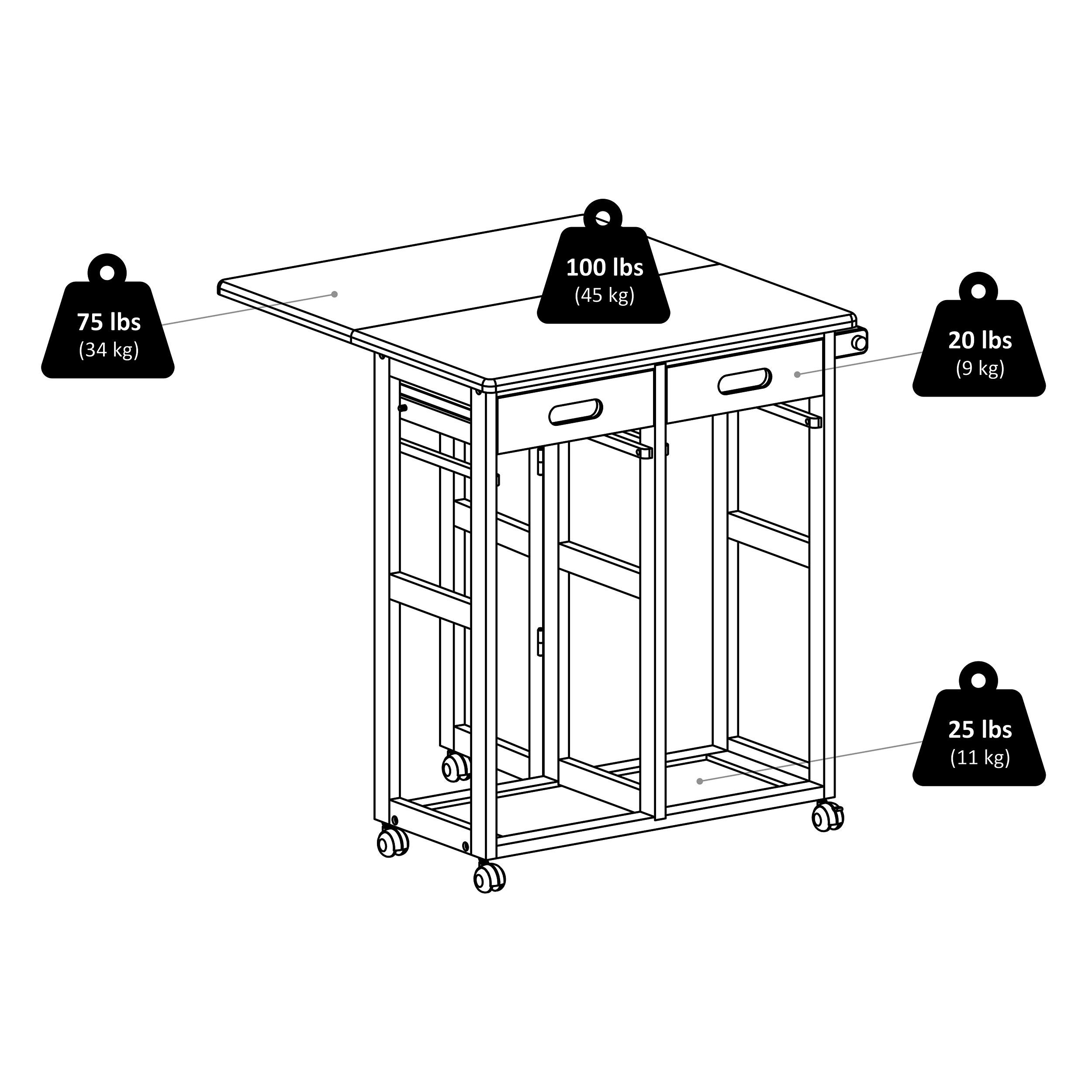 3pc Suzanne Space Save Extendable Dining Table Set Beech - Winsome: Compact, 4-Point Leg, Unupholstered Stools