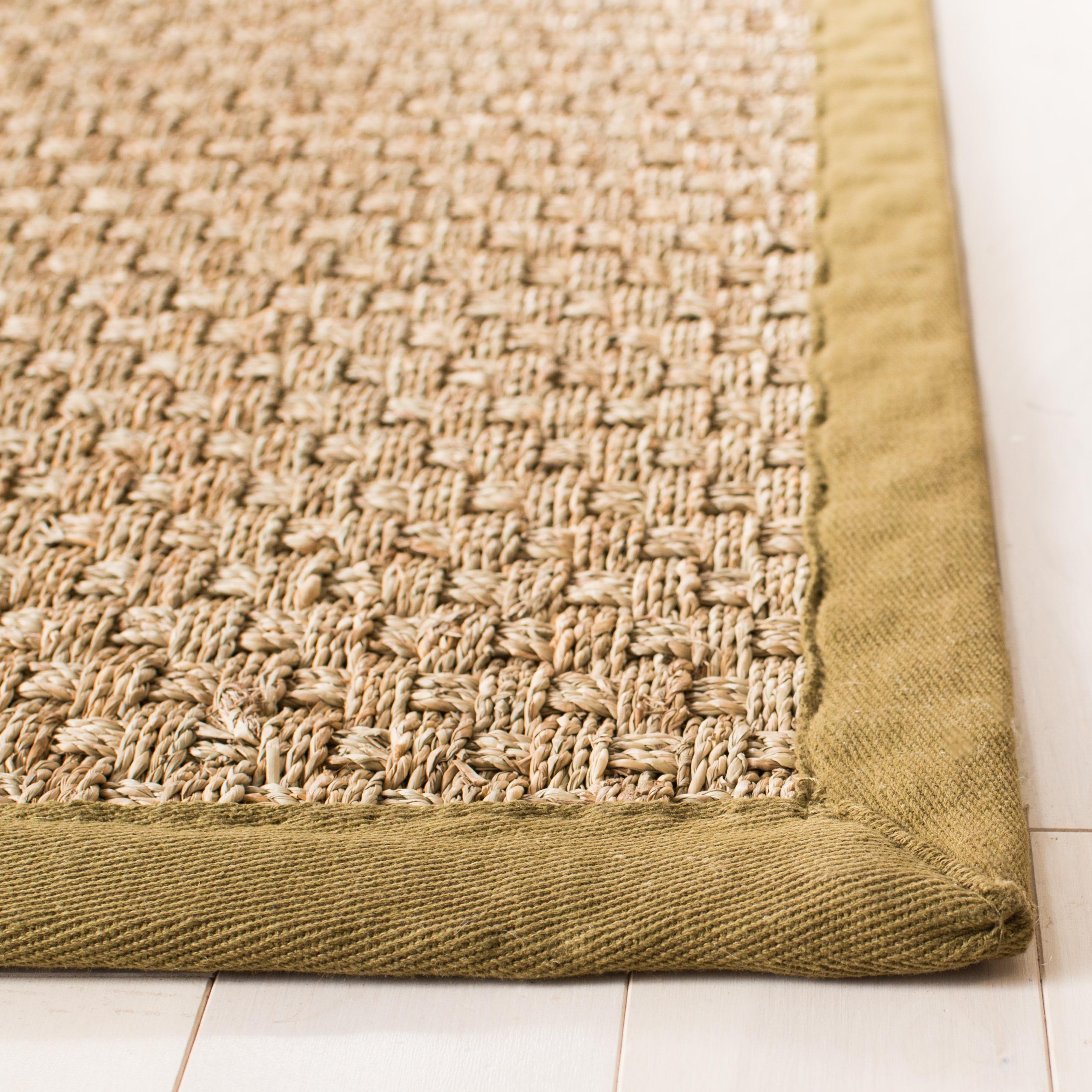 Natural Fiber NF114 Power Loomed Area Rug - Natural/Olive - 8'x10' - Safavieh.