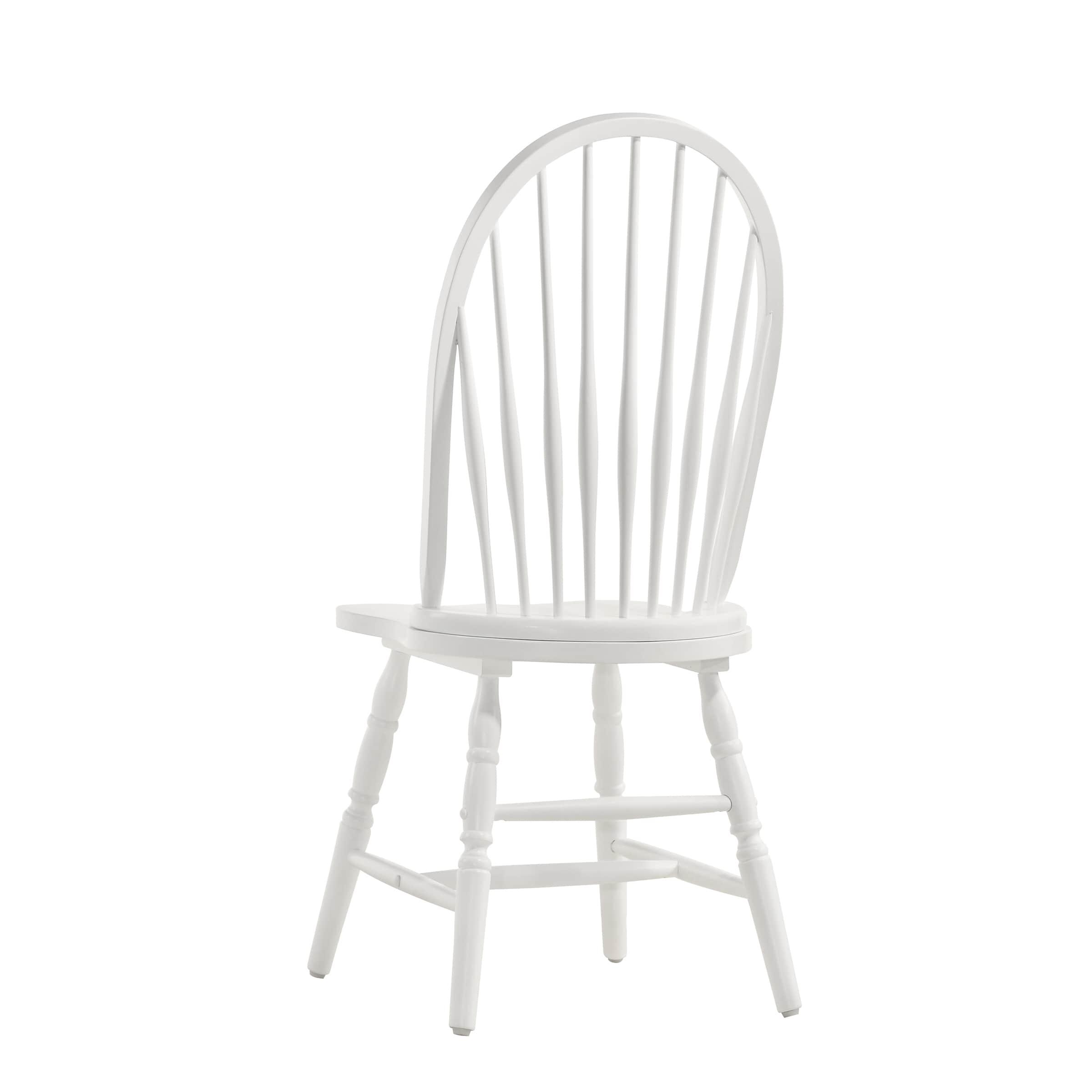 Carolina Classics Windsor Wood Dining Chair in Pure White