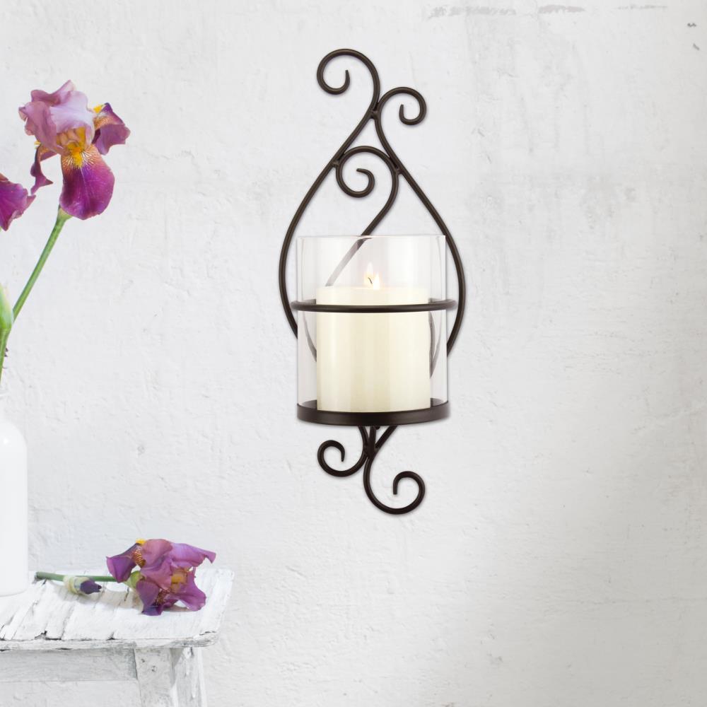 Wall Sconce Pillar Candle Holder - Stonebriar Collection