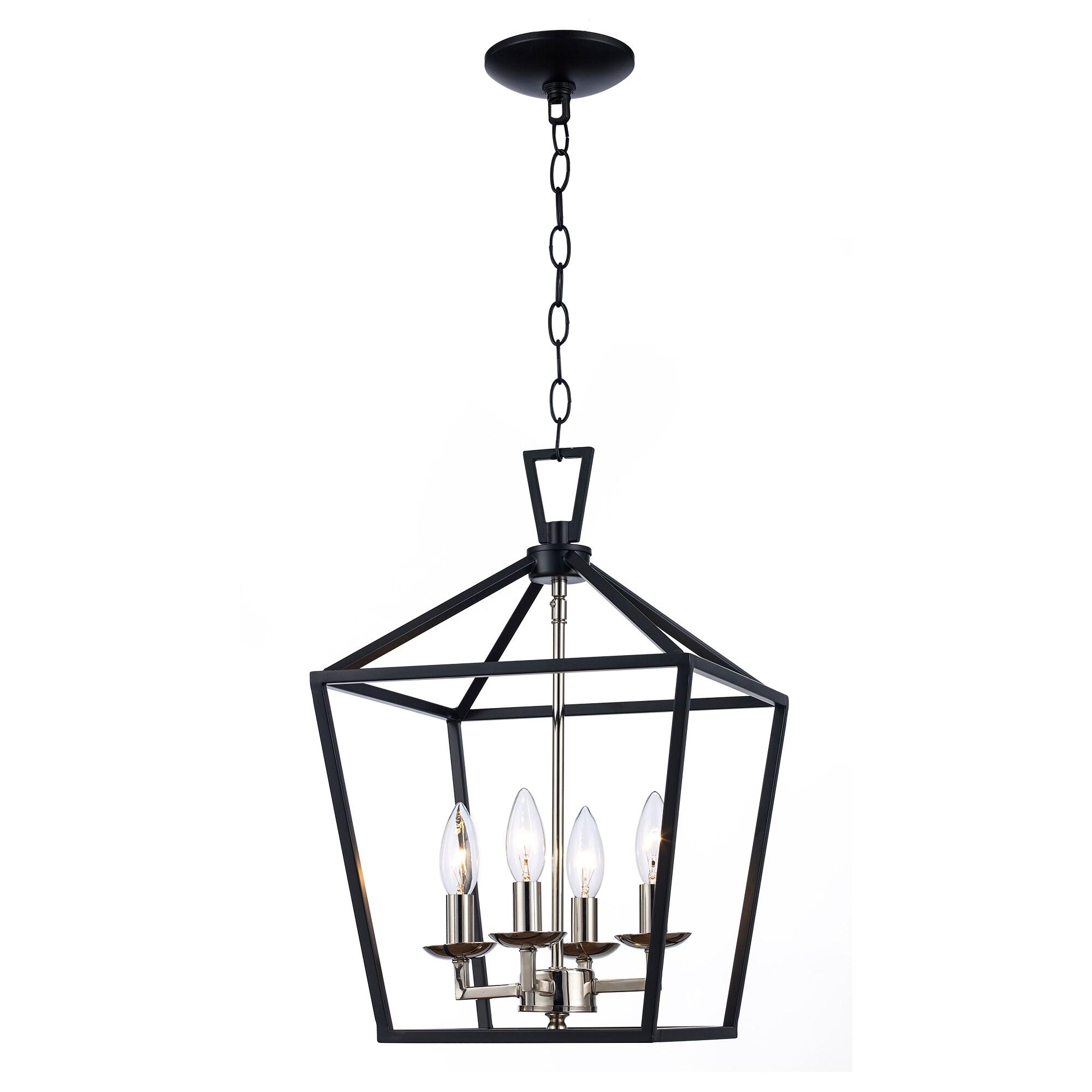 Trans Globe Lighting 10264 Lacey 4 Light 12" Wide Pendant - Black