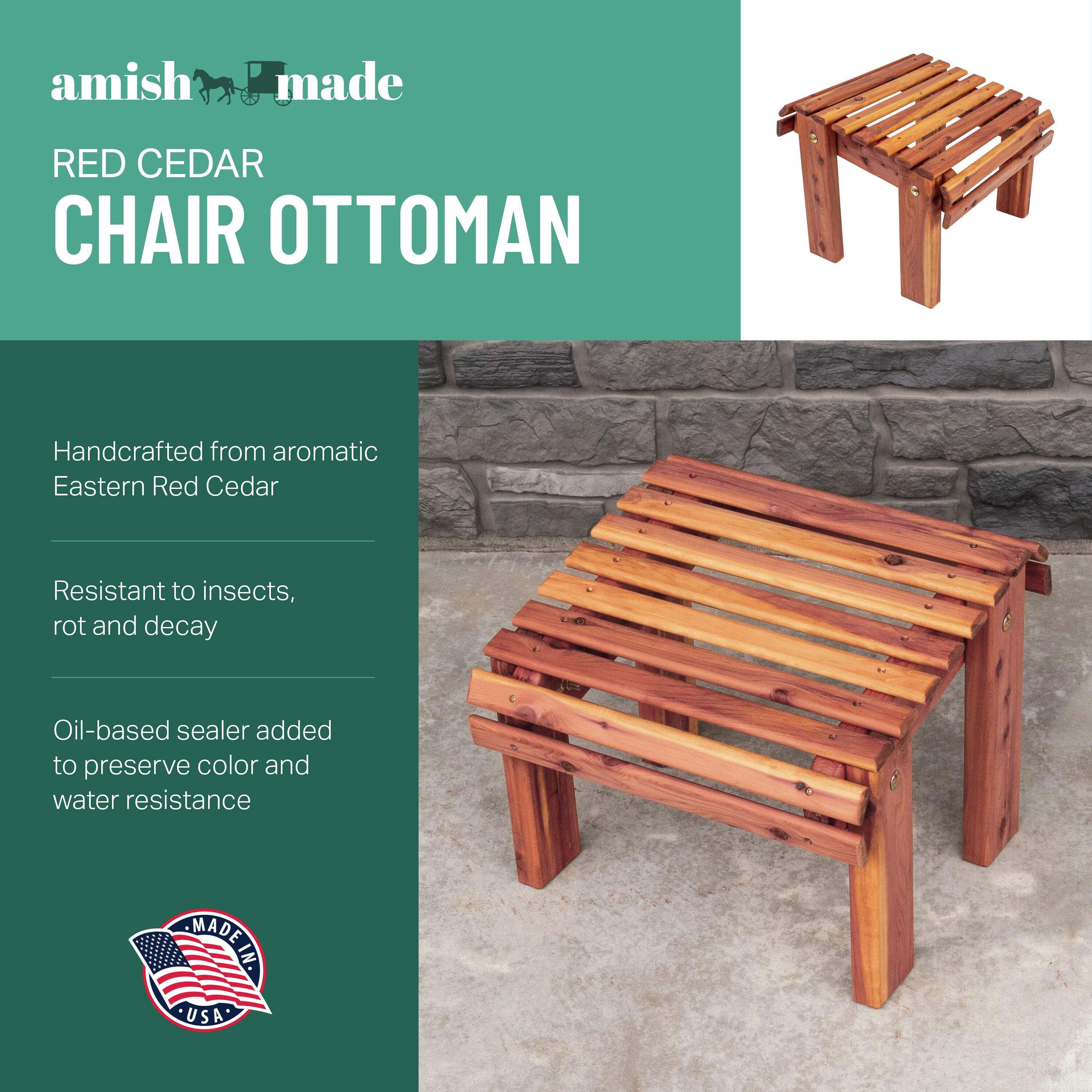 American Furniture Classics CEDAR Stationary Chair w Stationary Ottoman