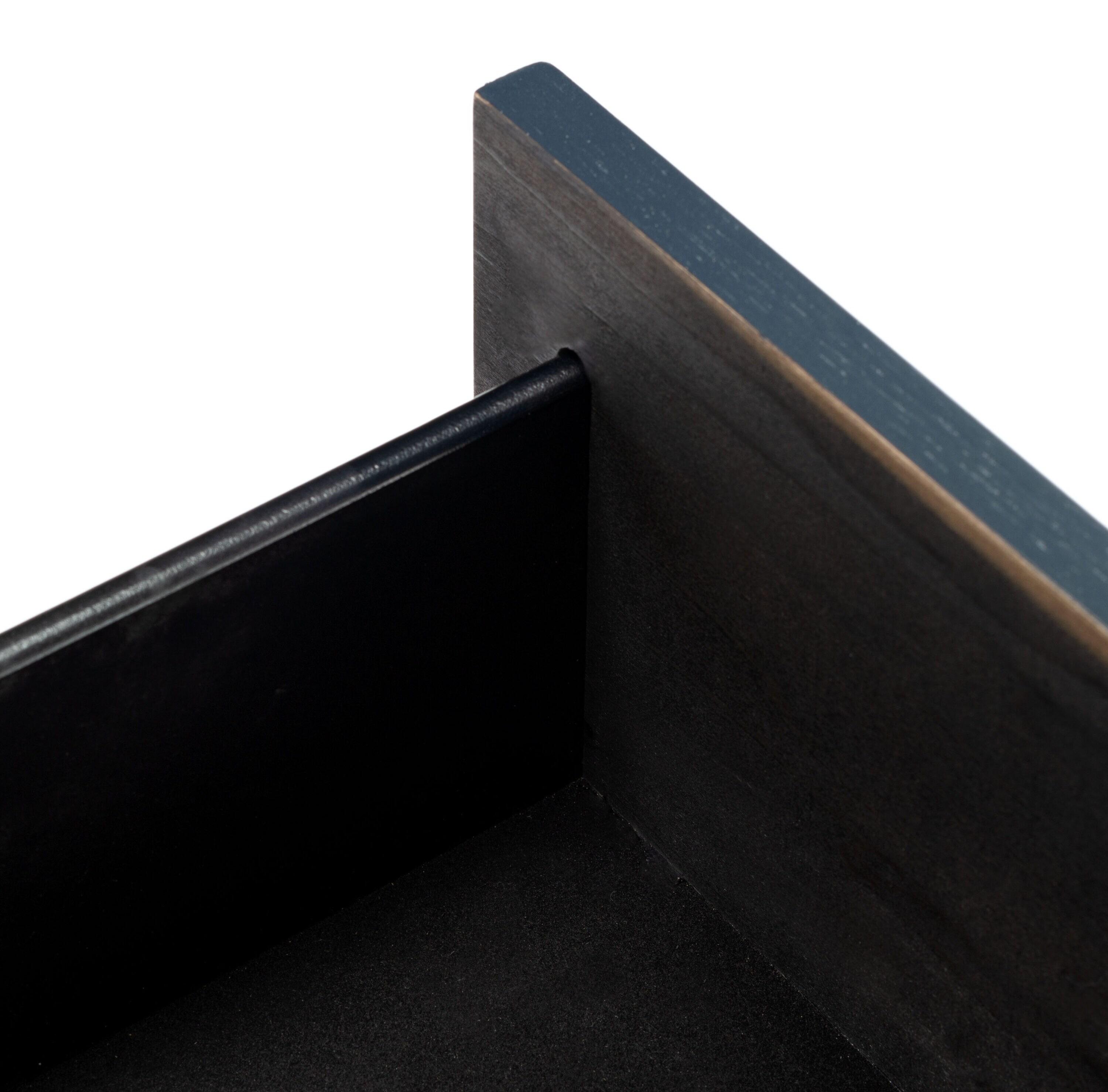 Fenno 2 Drawer Nightstand - Teal/Brass - Safavieh.