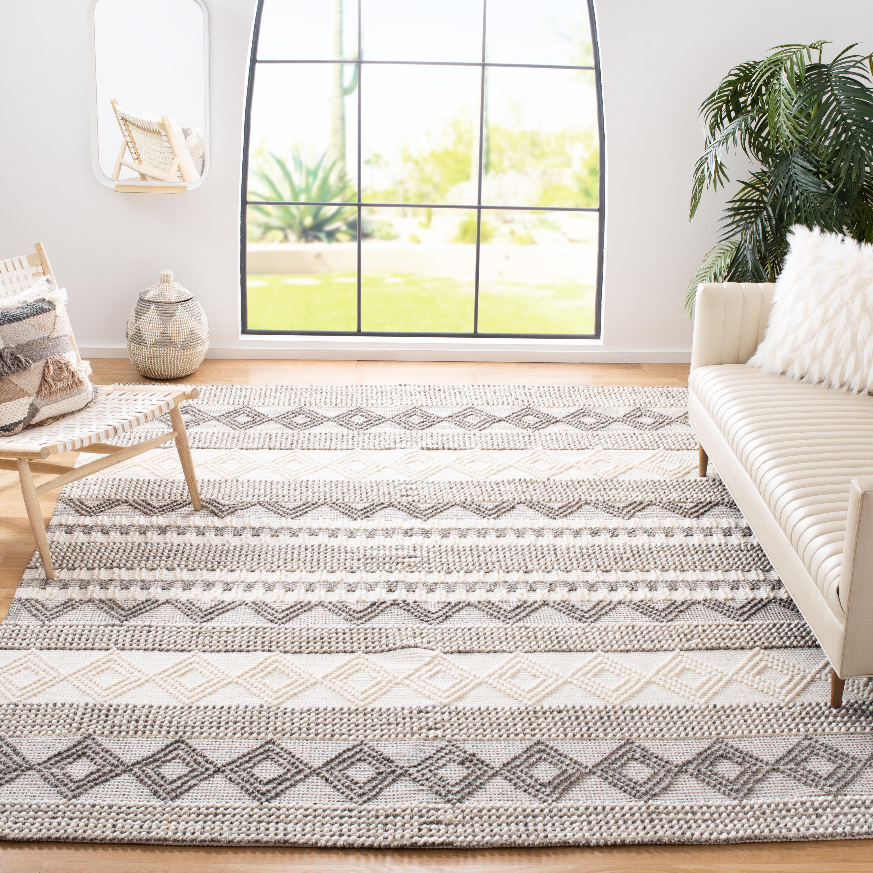 Natura NAT102 Hand Woven Area Rug - Gray/Ivory - 4'x4' - Safavieh.