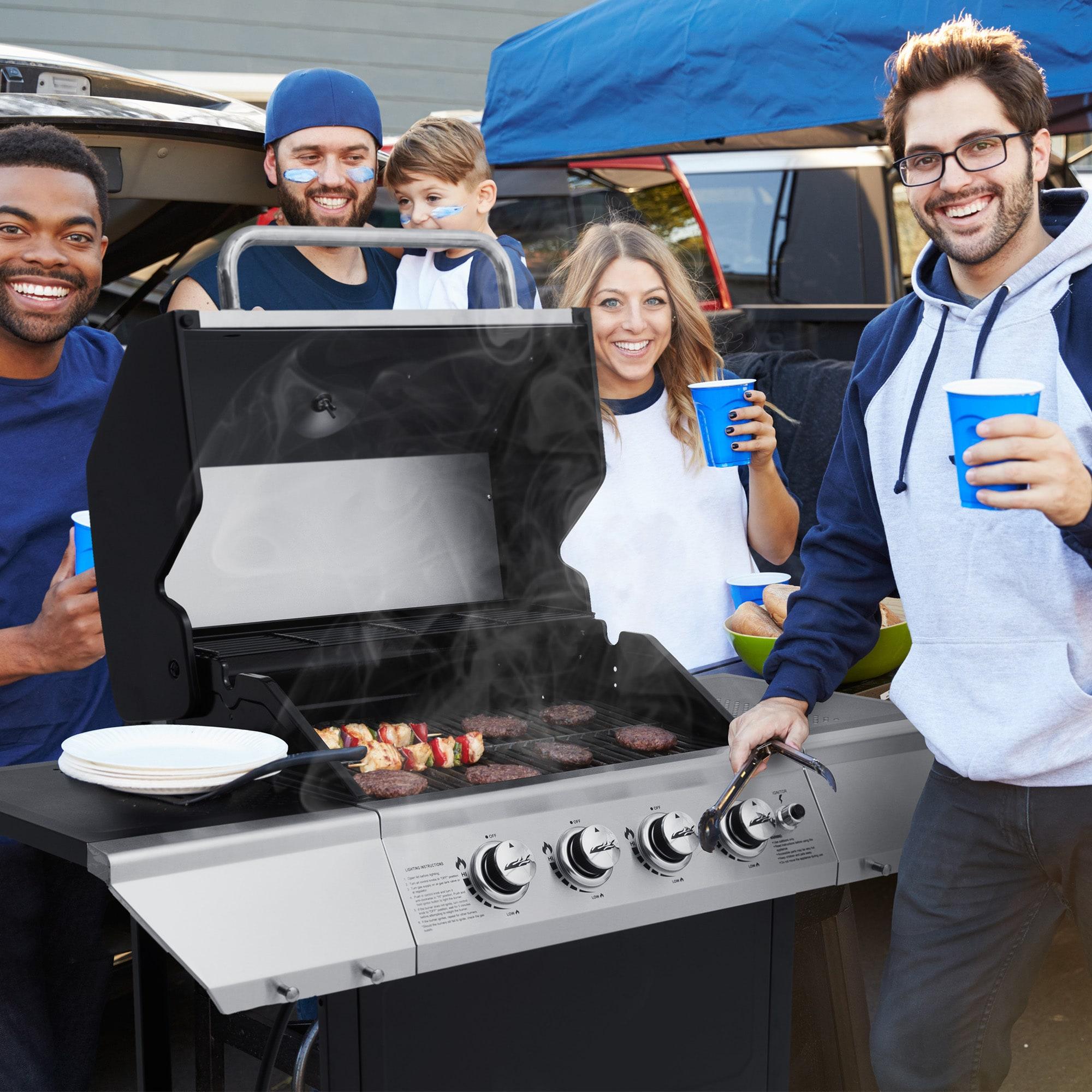 Royal Gourmet GA4400T Stainless Steel 4-Burner BBQ Gas Grill, 40,000 BTU