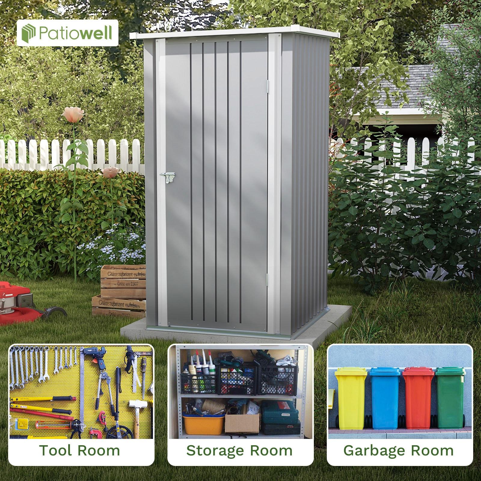 Patiowell 3-ft x 3-ft Galvanized steel Storage Shed