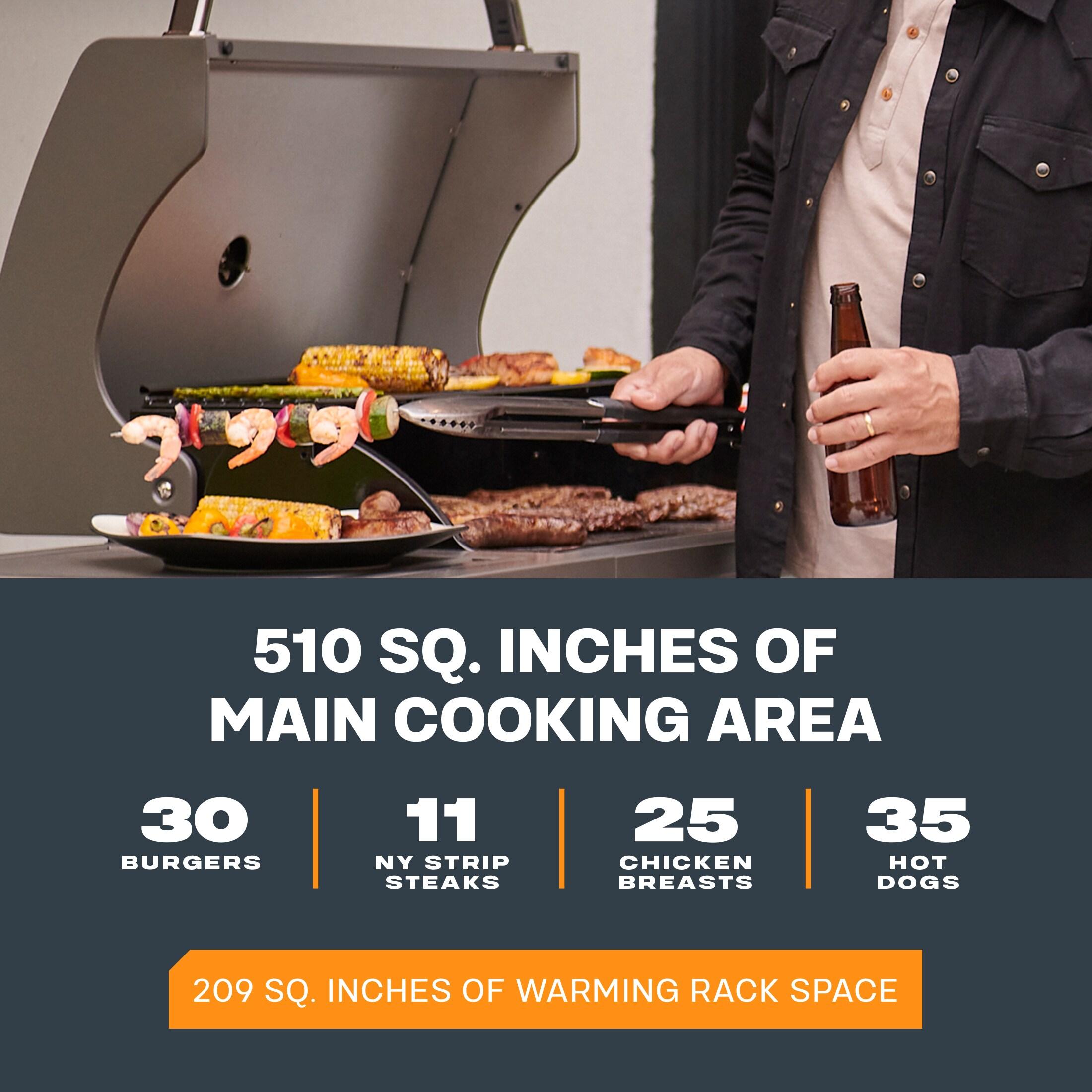 TYTUS Fresno 4 - Burner Freestanding Propane Gas Grill with Side Burner and Cabinet