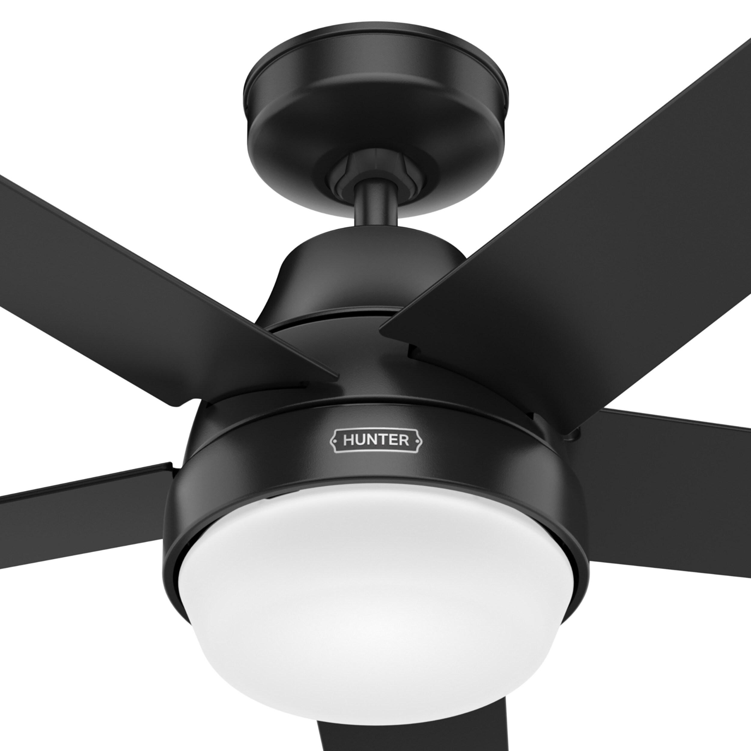 52" Aerodyne 5 - Blade Smart Standard Ceiling Fan with Lights and Remote
