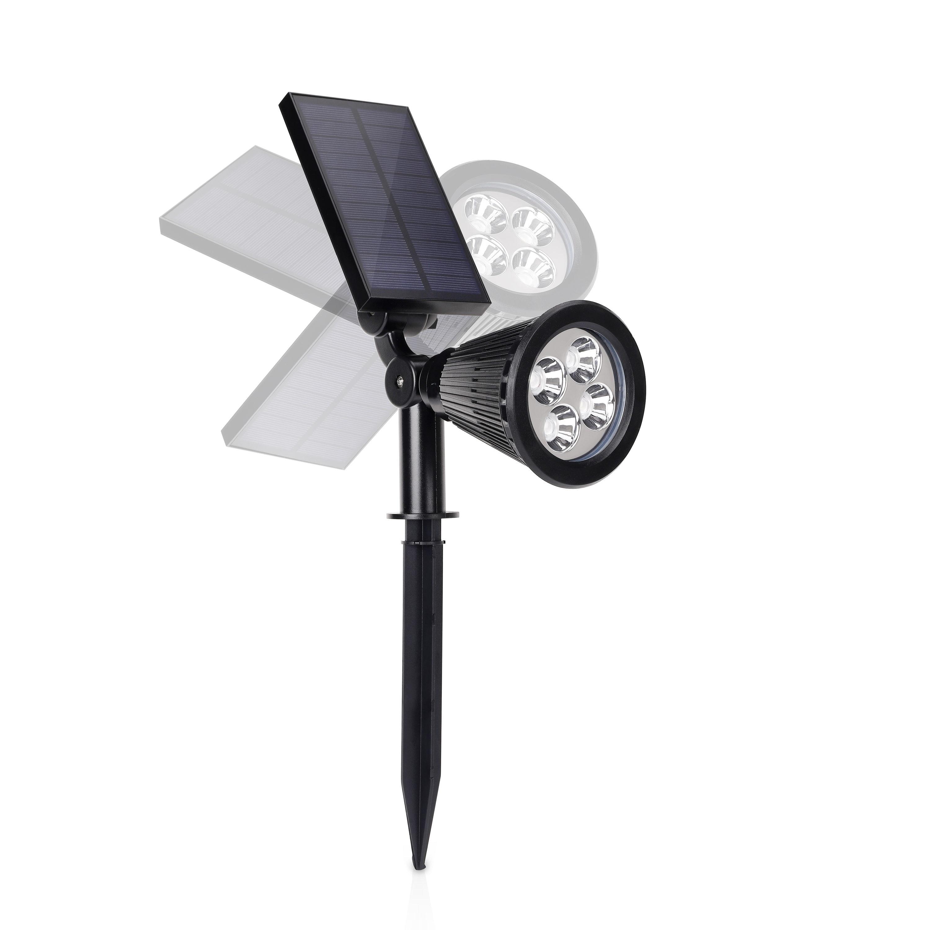 Outdoor Solar Adjustable Landscape LED Spot Lights (Set of 2)