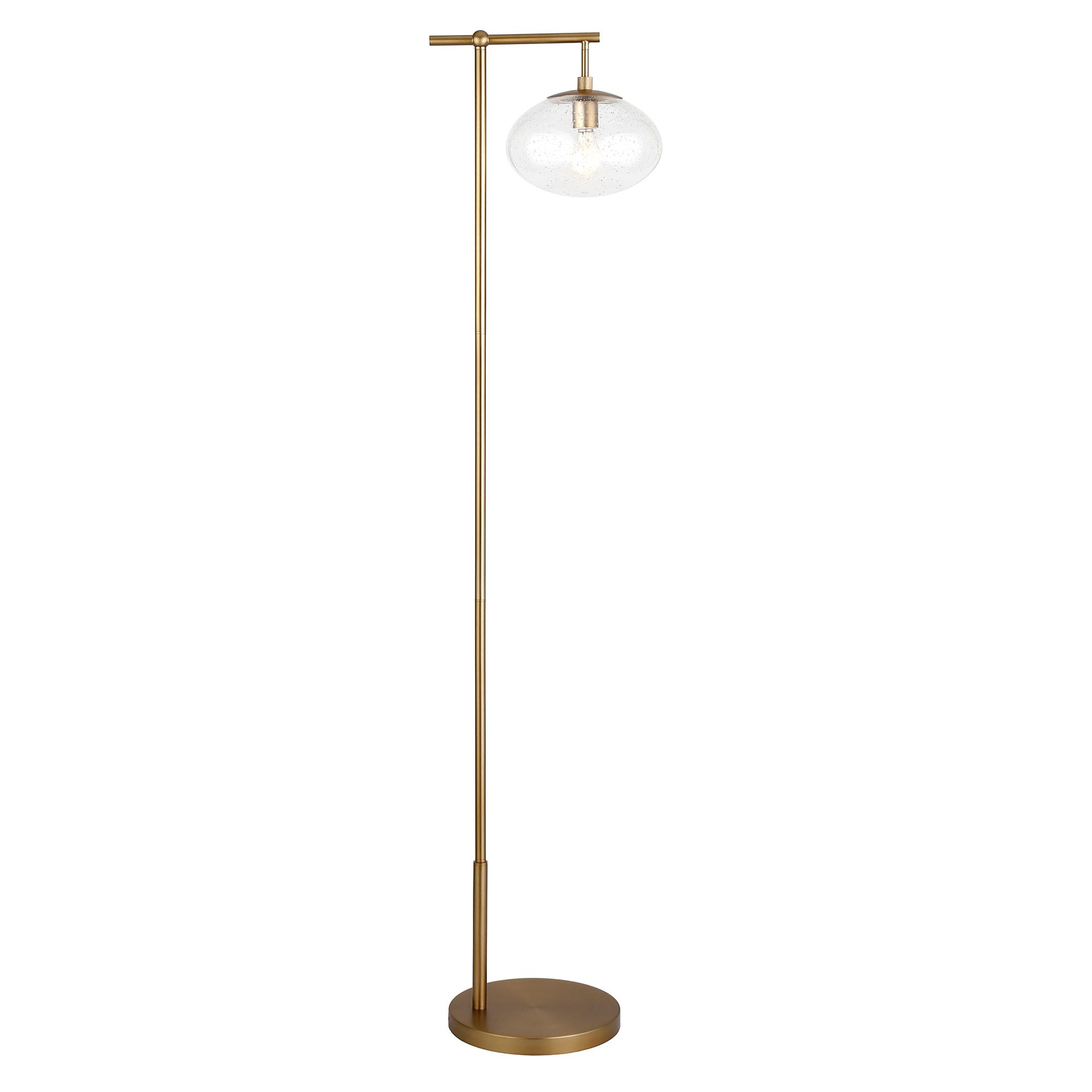Evelyn&Zoe 68" Gold Floor Lamp