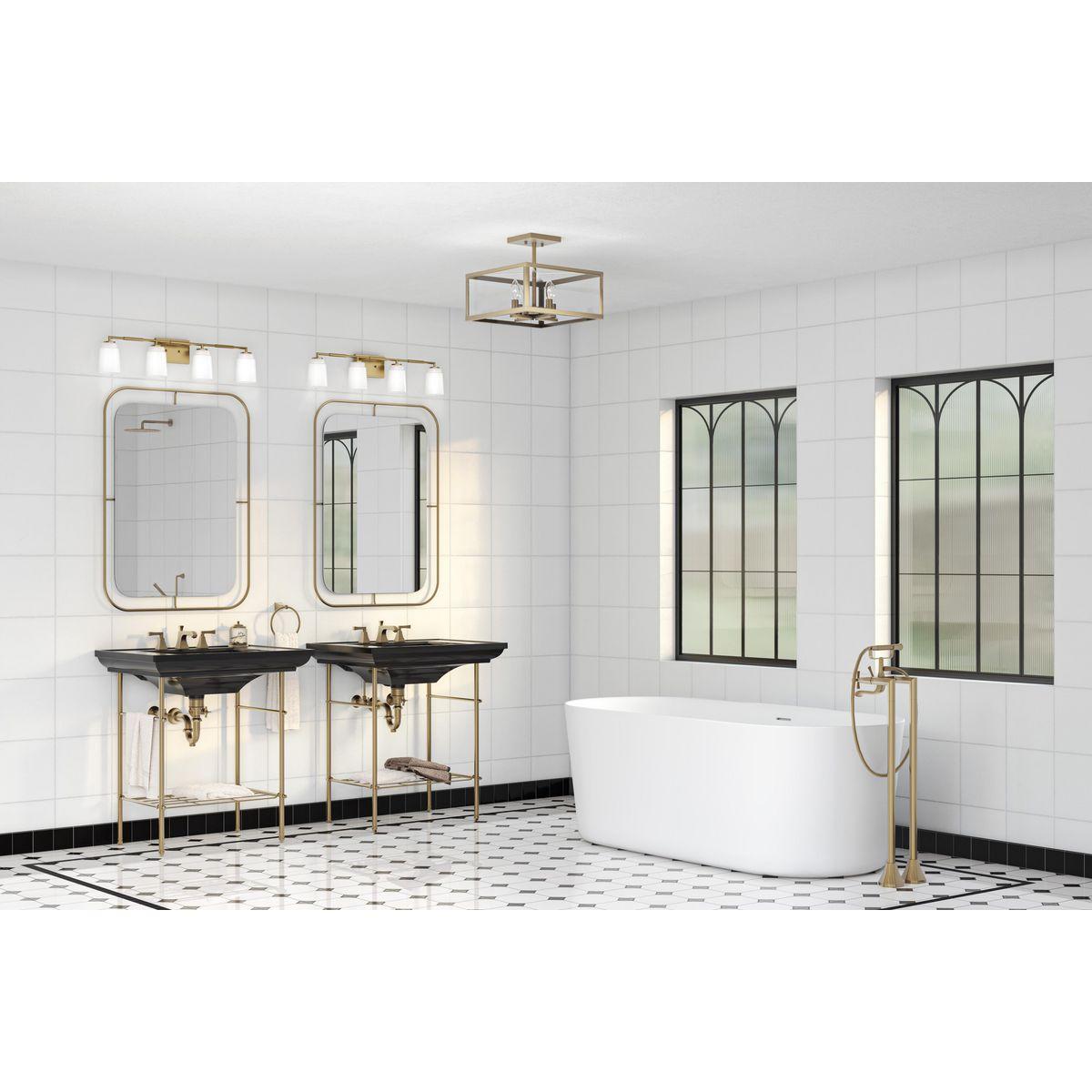 Progress Lighting Spenser 4 - Light Vanity in  Brushed Gold
