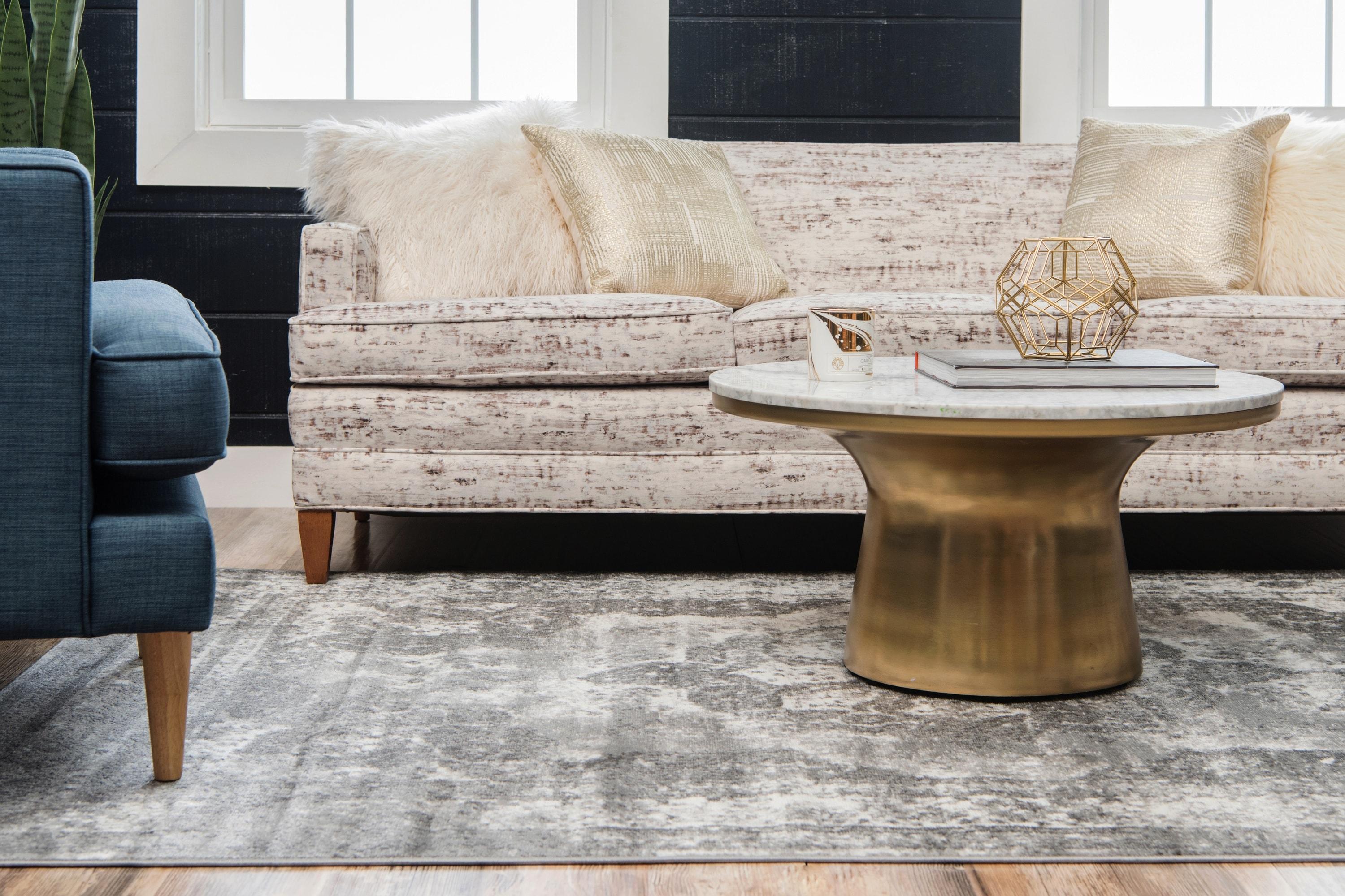 Unique Loom 9' 0 x 12' 0 Sofia Salle Garnier Gray Area Rug