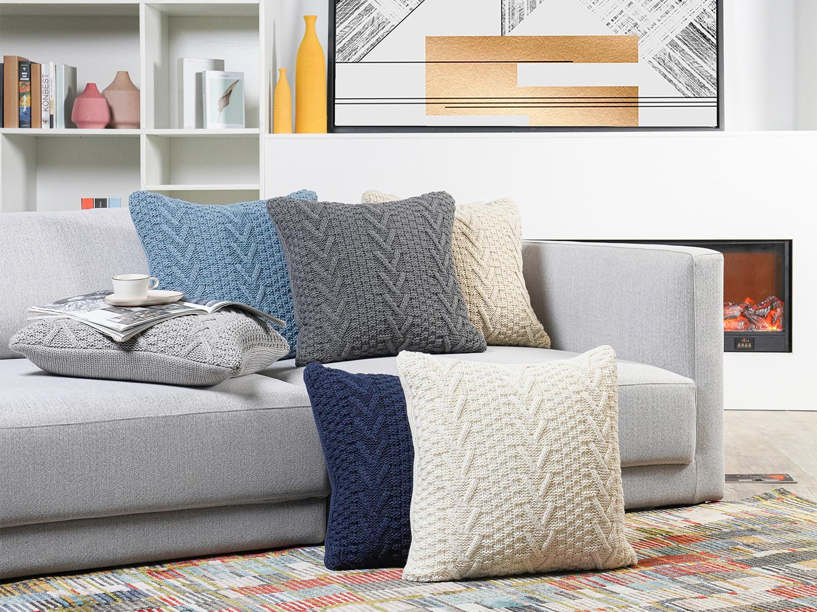 EverGrace Ratree Chunky Reversible Throw Pillow