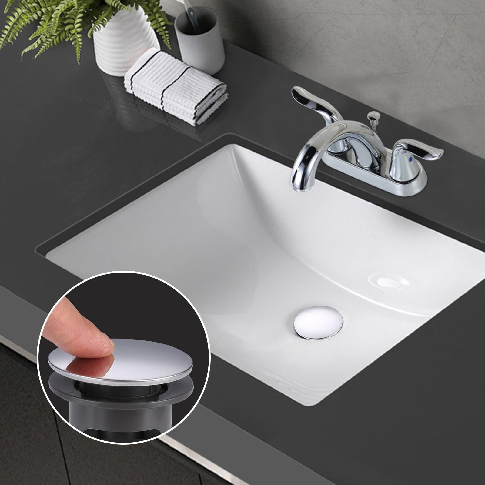 Pop-Up Bathroom Sink Drain with Overflow( 2Pack)