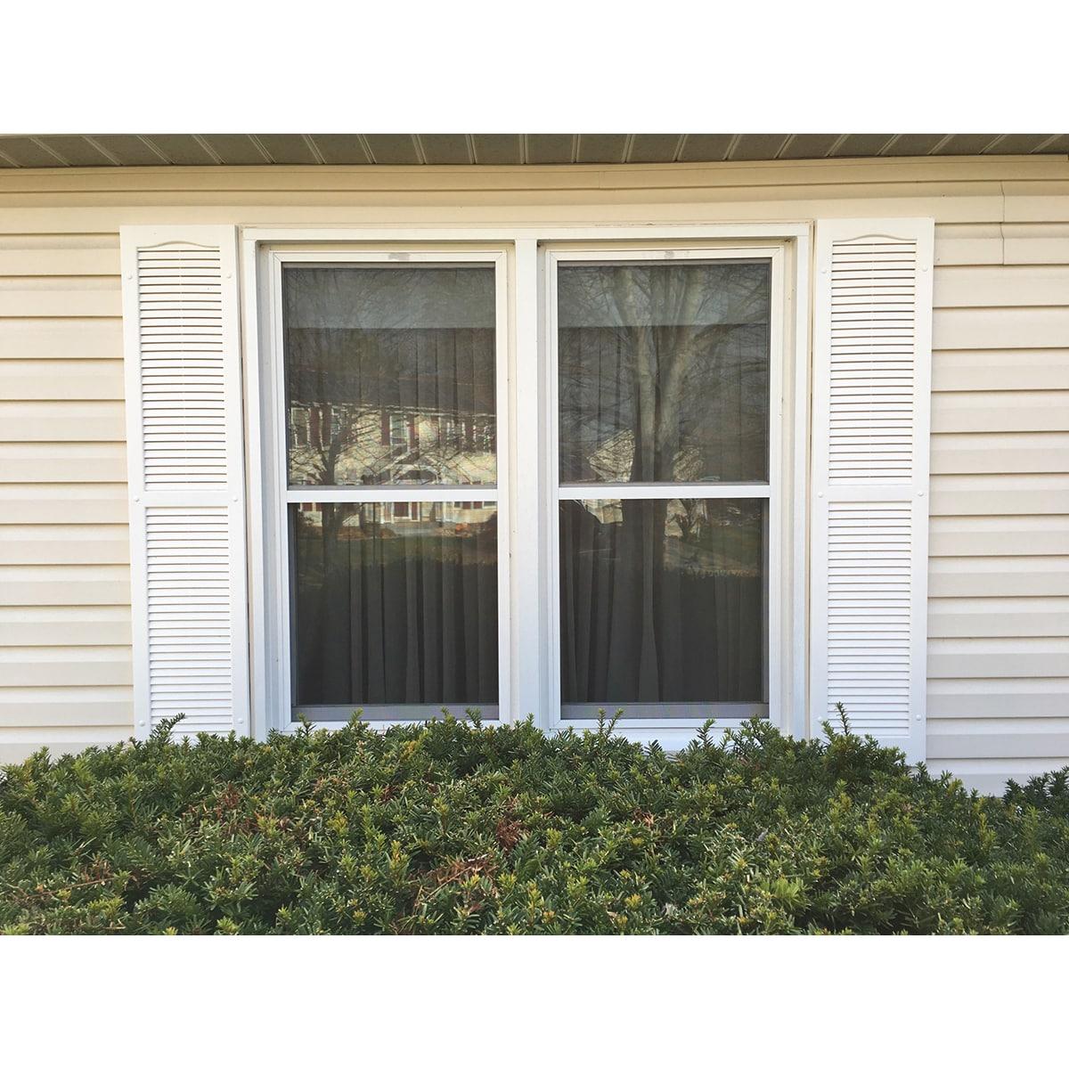 14"W x 67"H Lifetime Vinyl, Standard Four Board Joined, Board-n-Batten Shutters, w/Installation Shutter-Lok's & Matching Screws (Per Pair), Classic Blue