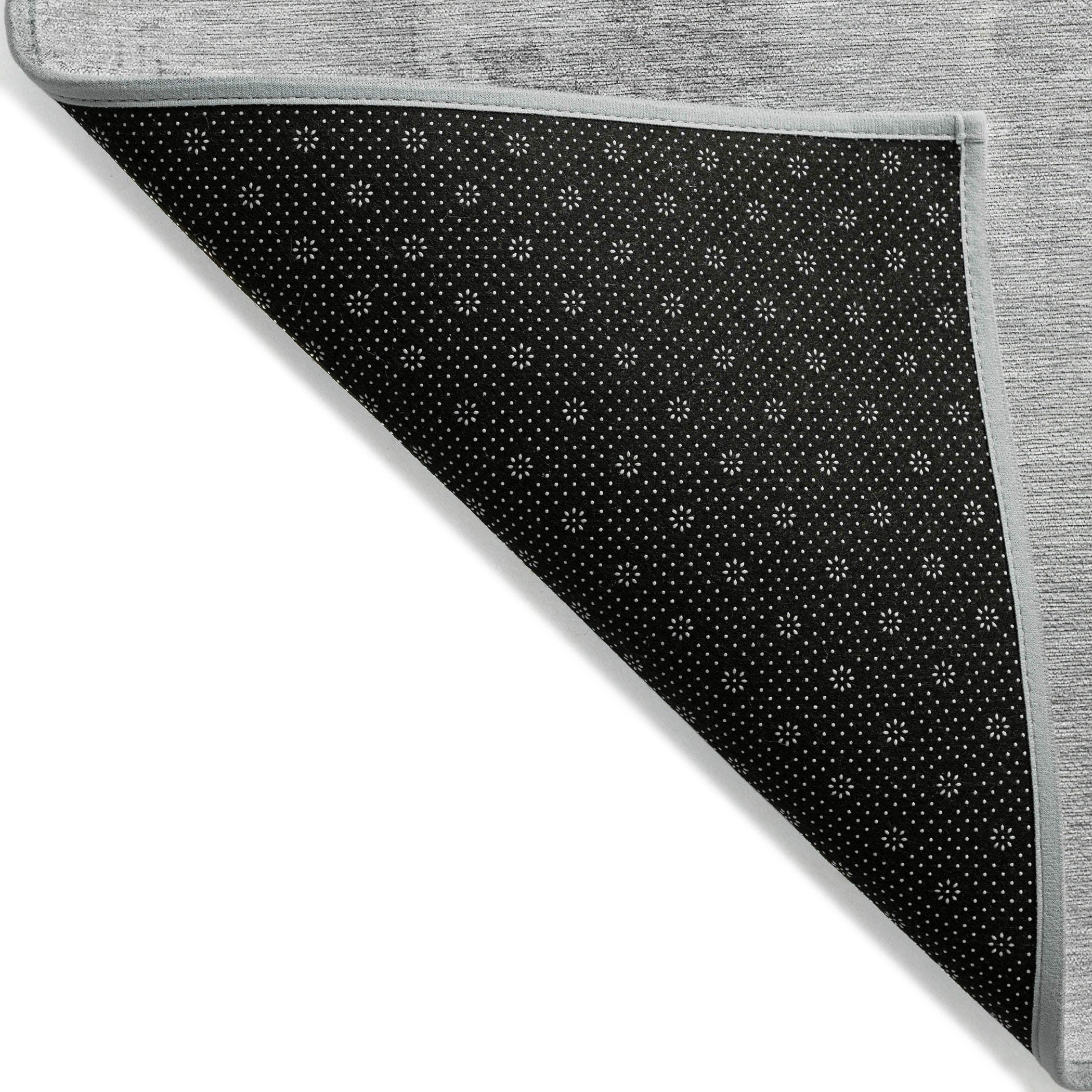 Machine Washable Indoor/Outdoor Cinead ACN1714 Gray Rug