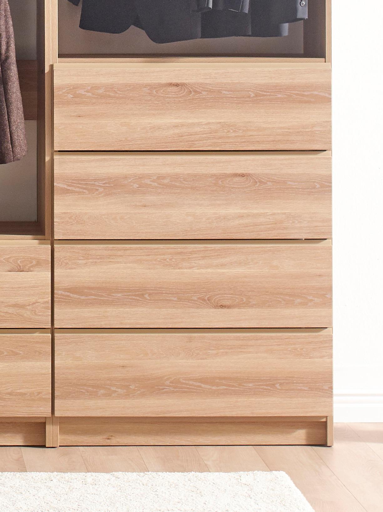 Klair Living Prosper Freestanding Walk in Wood Closet System in Oak