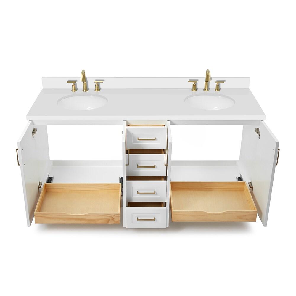 Ariel Q073dwqovo Taylor 73" Free Standing Double Basin Vanity Set - White