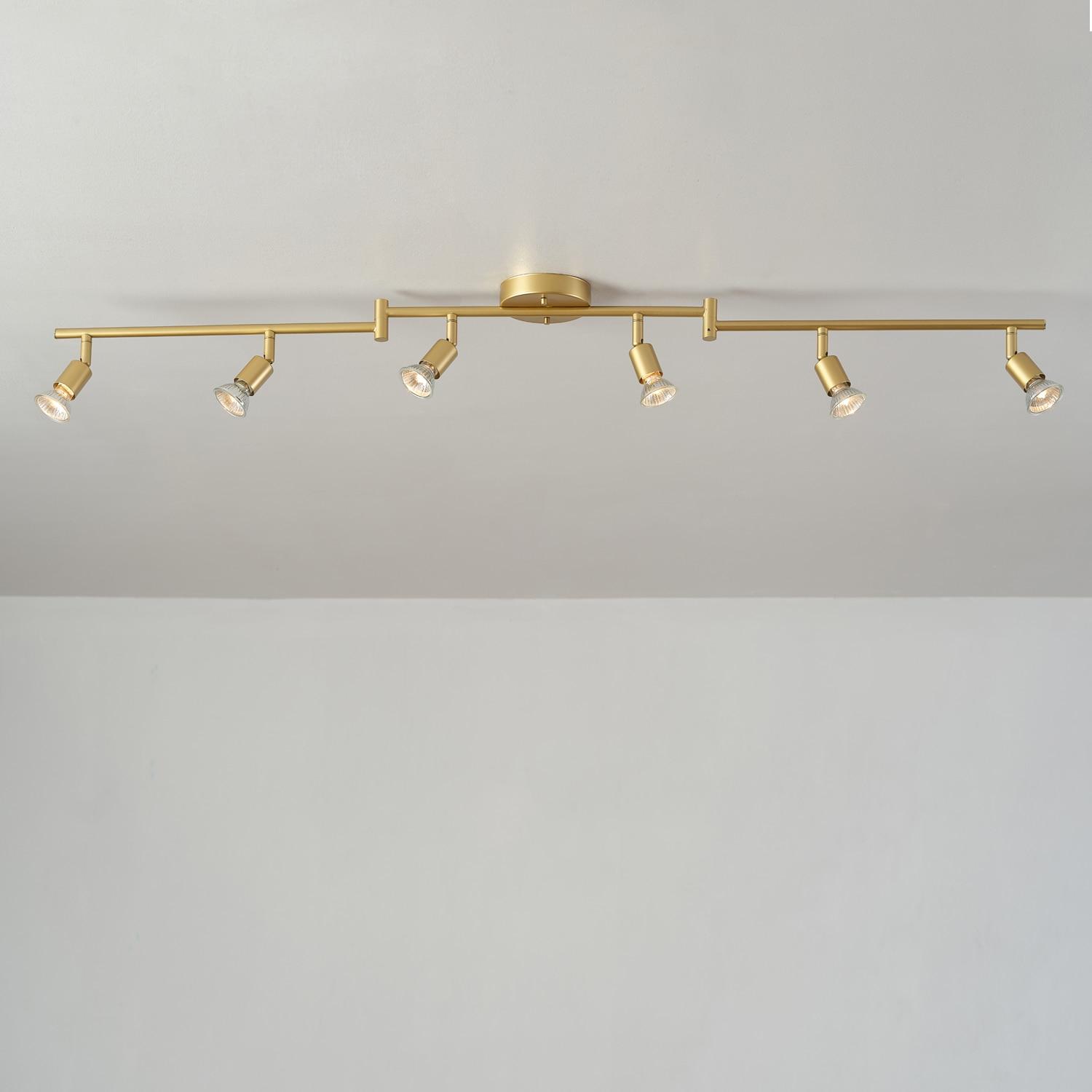 Globe Electric Company 47.2'' 6 -Light Swing Arm Track Track Kit with Dimmable and Adjustable Head