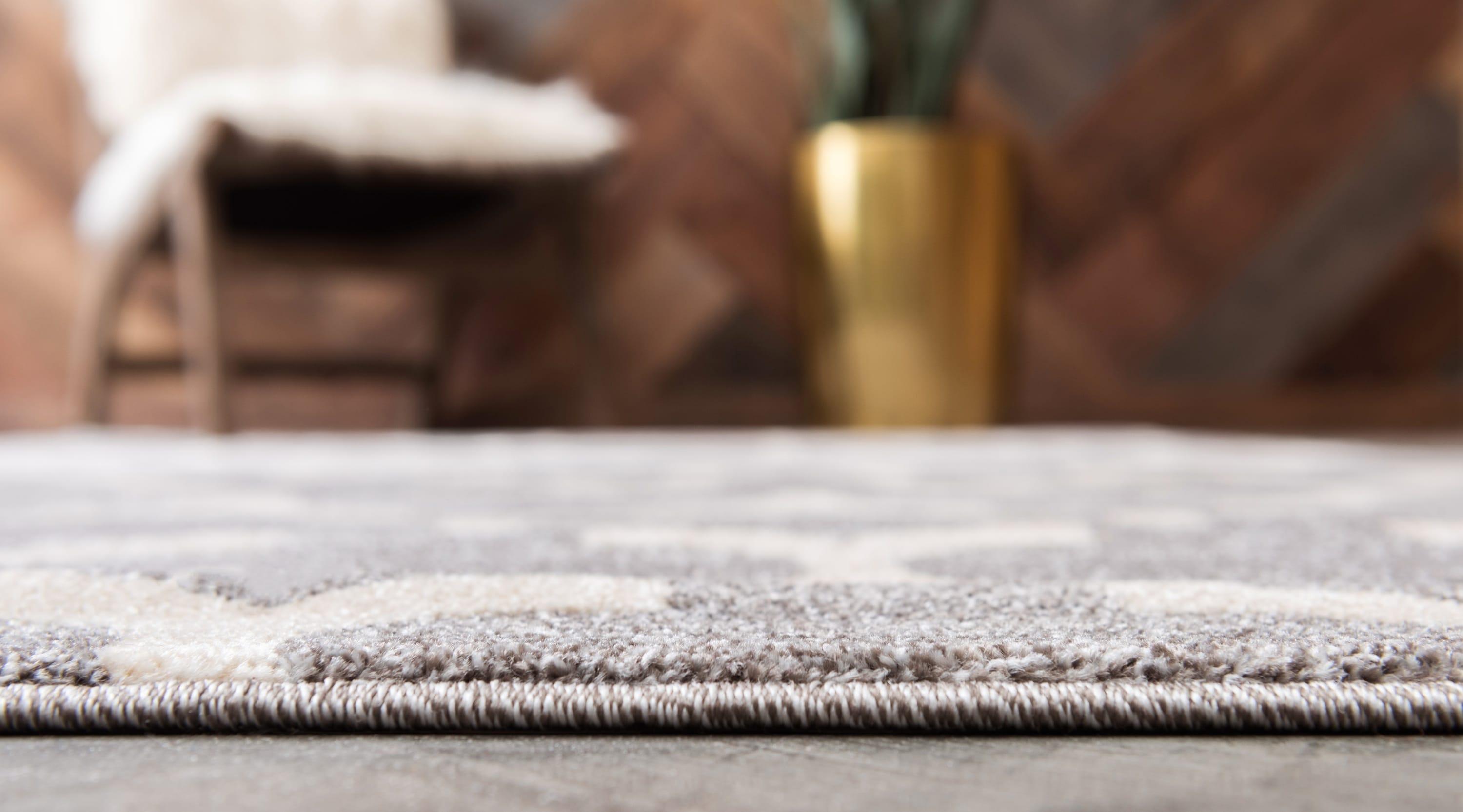 Unique Loom 5' 1 x 8' 0 Trellis Philadelphia Dark Gray Area Rug