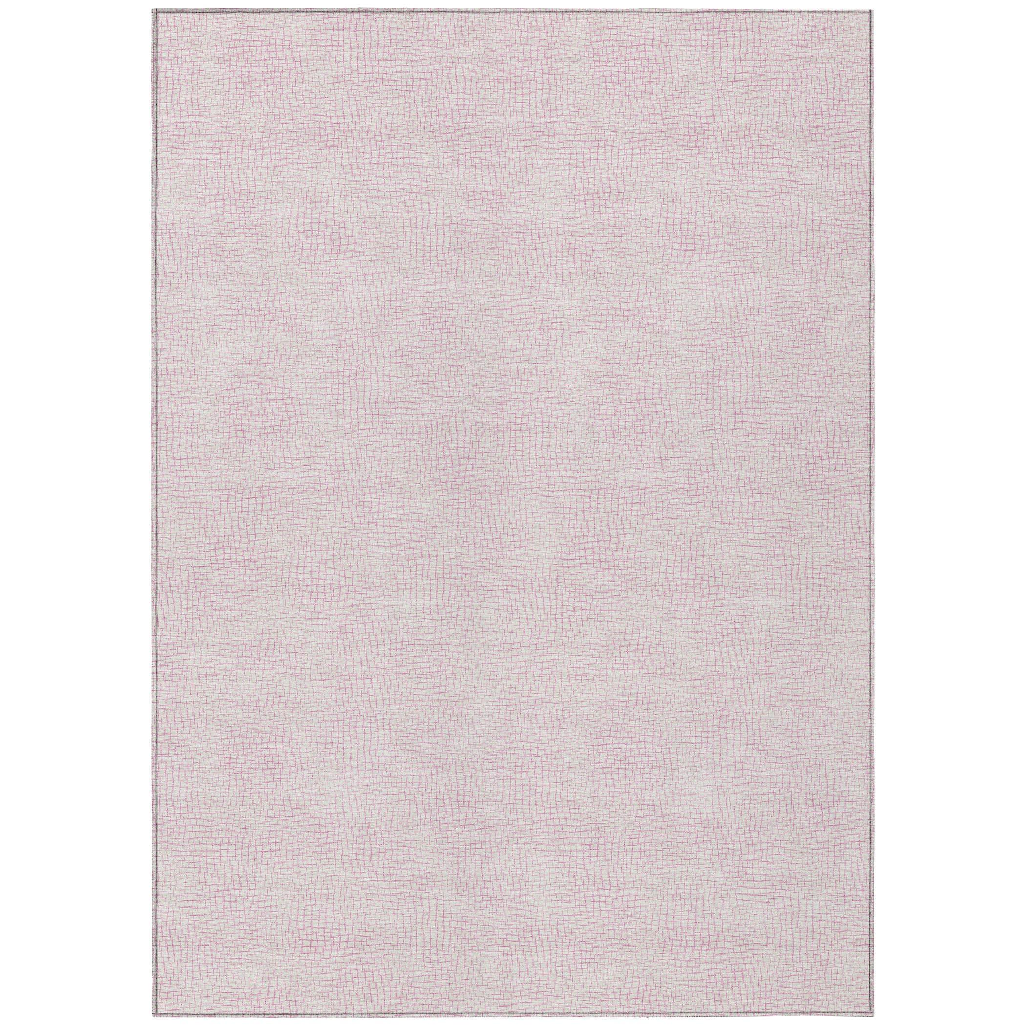 Machine Washable Indoor/Outdoor Chayden ACN1058 Pink Rug
