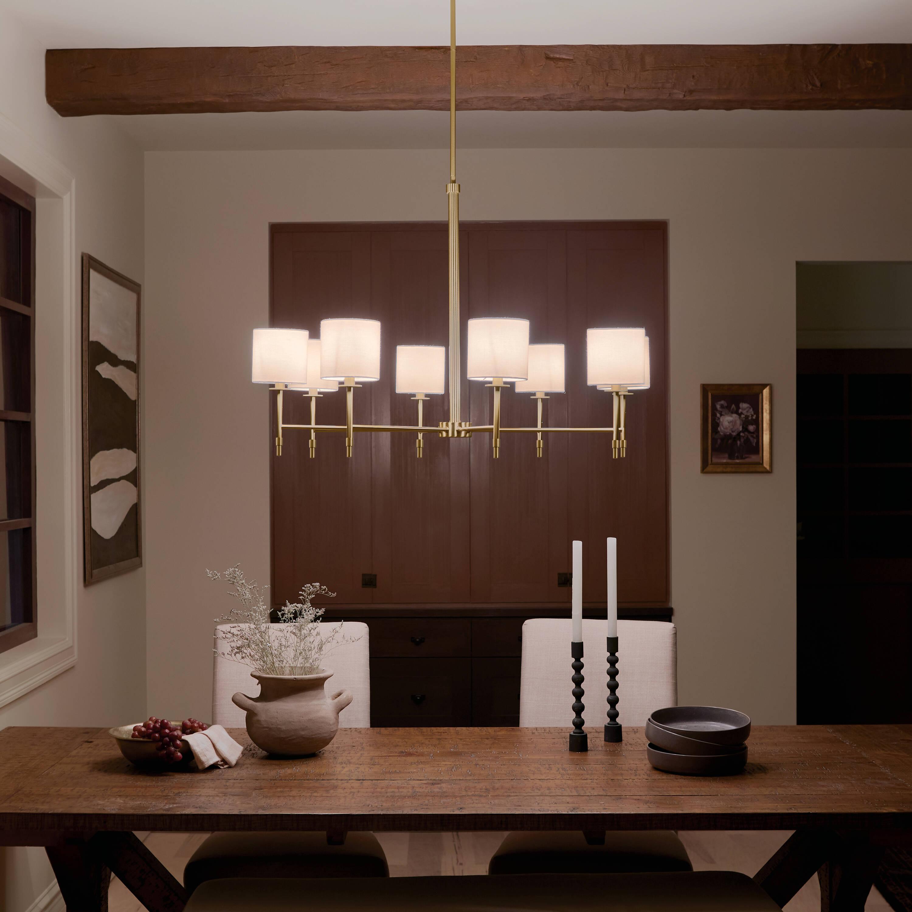 Kichler Lighting Ali 8 - Light Chandelier in  Brushed Natural Brass