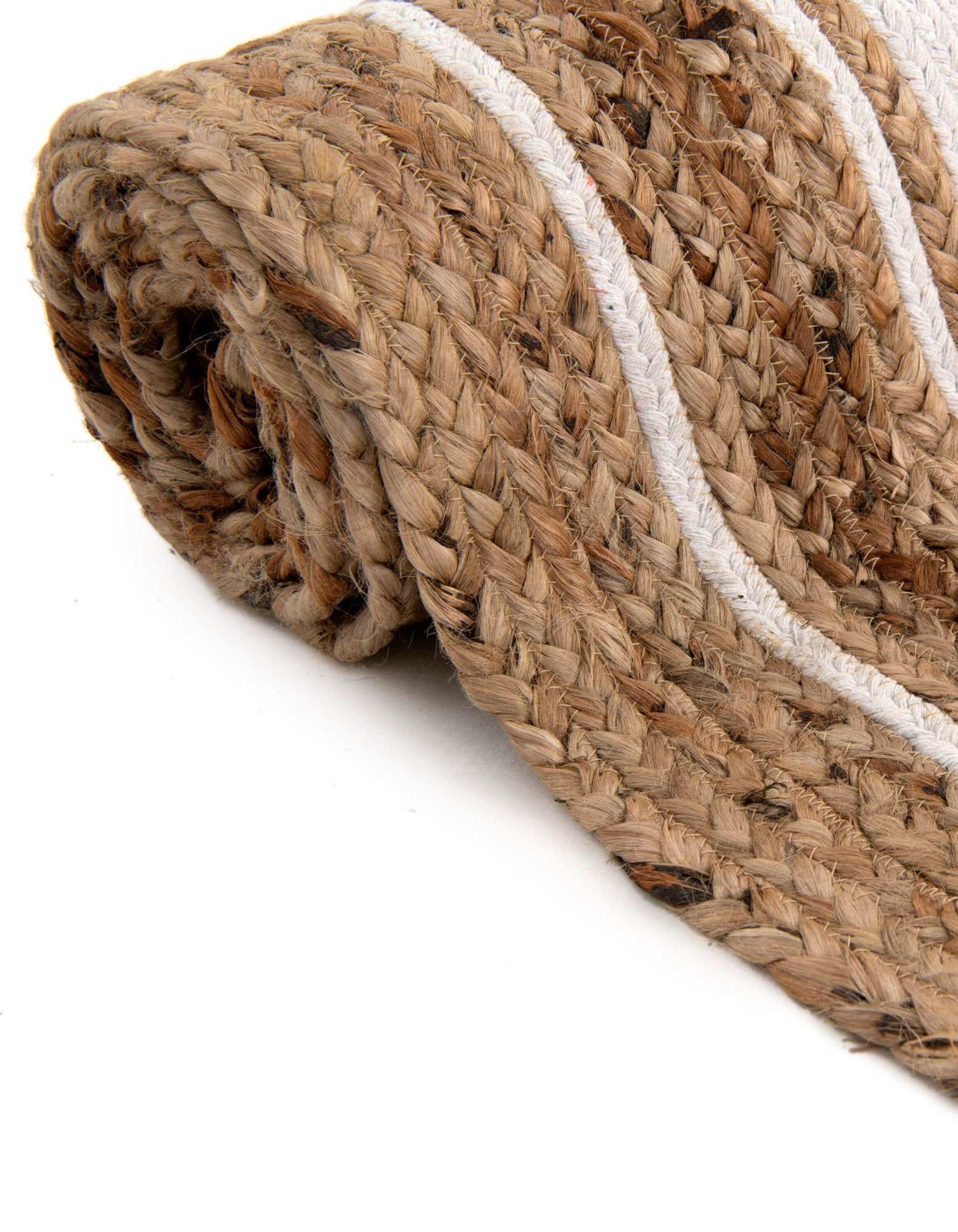 Unique Loom 5' 1 x 8' 0 Gujarat Braided Jute Rectangle Area Rug