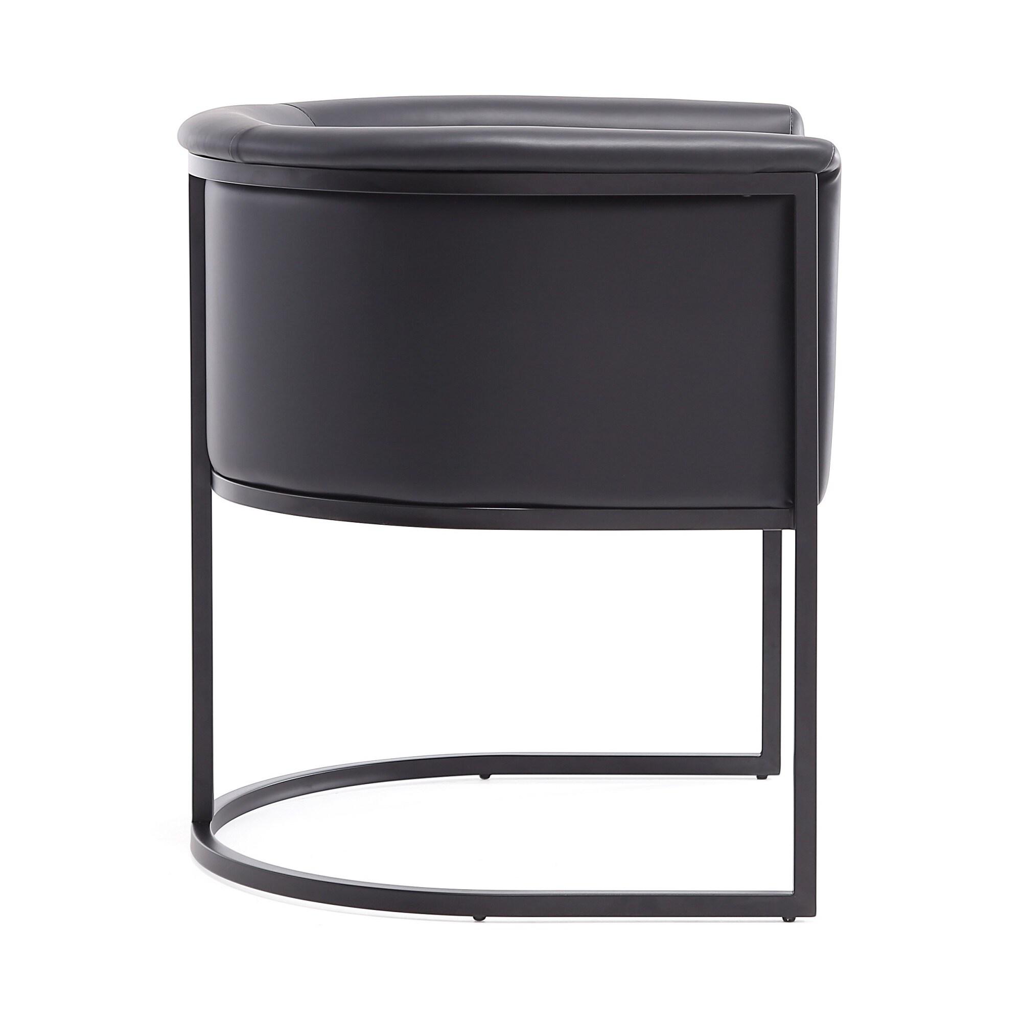 Ceets Bali Saddle And Black Faux Leather Dining Chair (Set Of 2) (Set of 2)