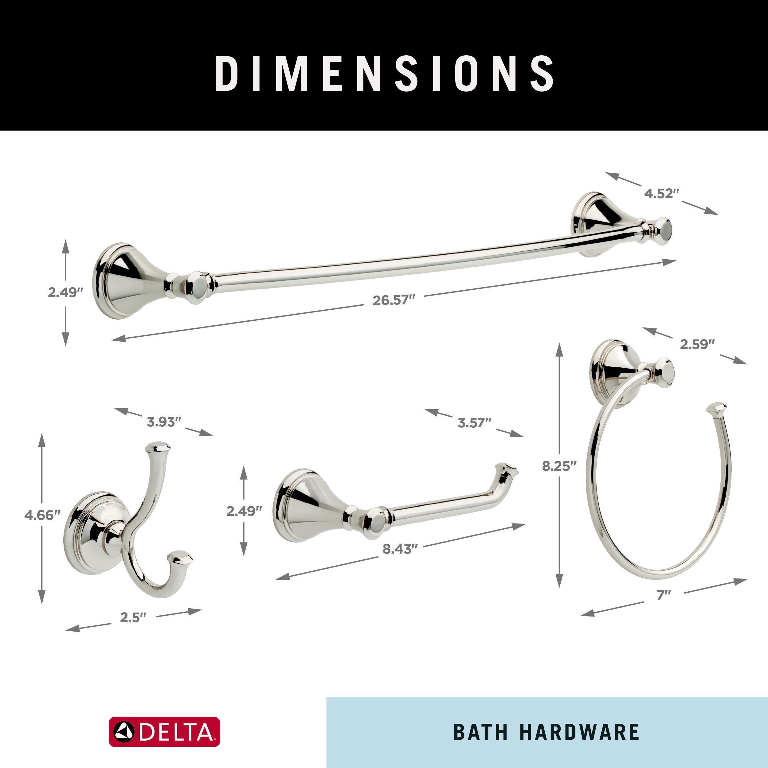 Cassidy Delta 4 Piece Bathroom Hardware Set