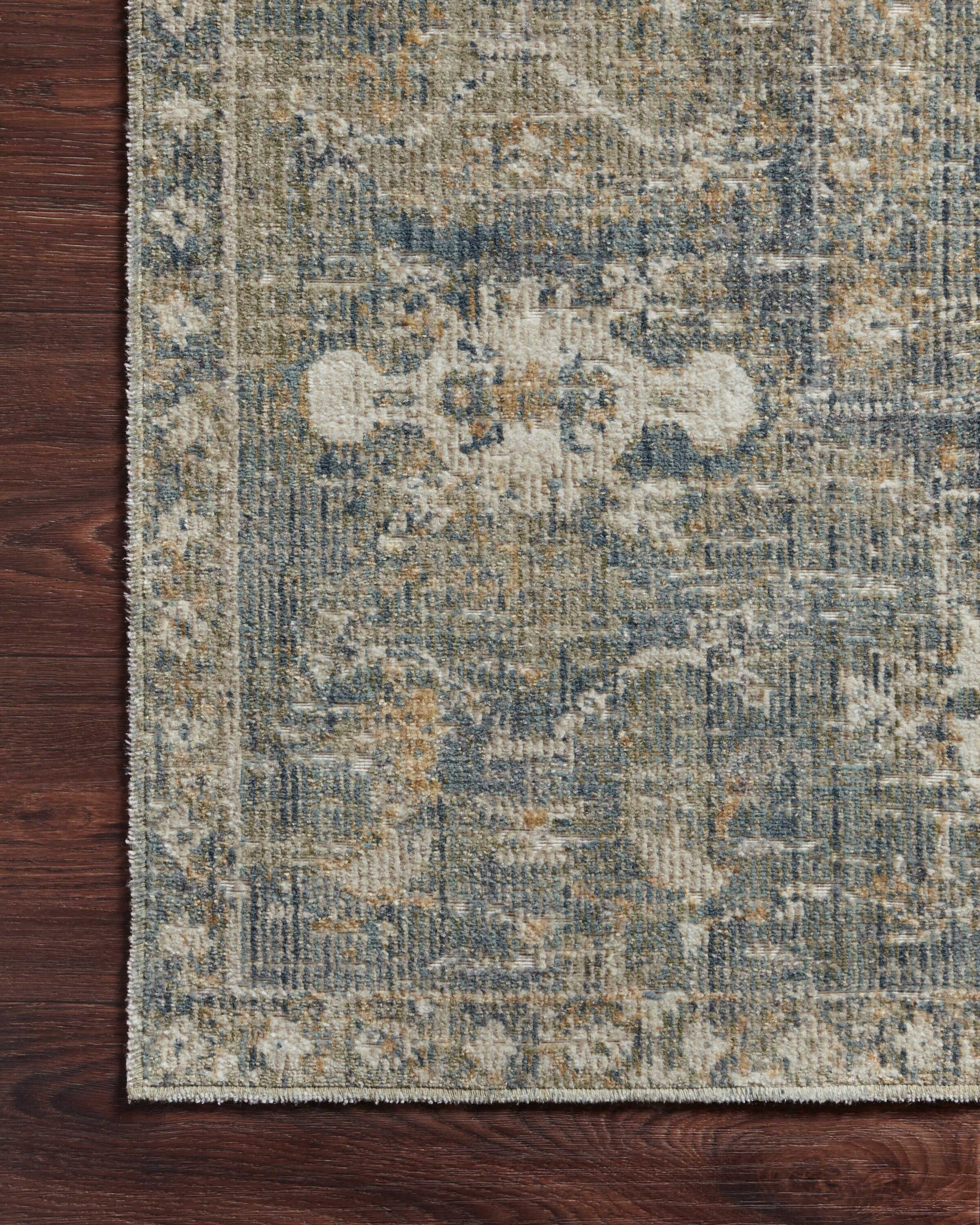 Rosemarie Rug by Chris Loves Julia x Loloi - Sand and Lagoon / 2'7" x 10' Runner