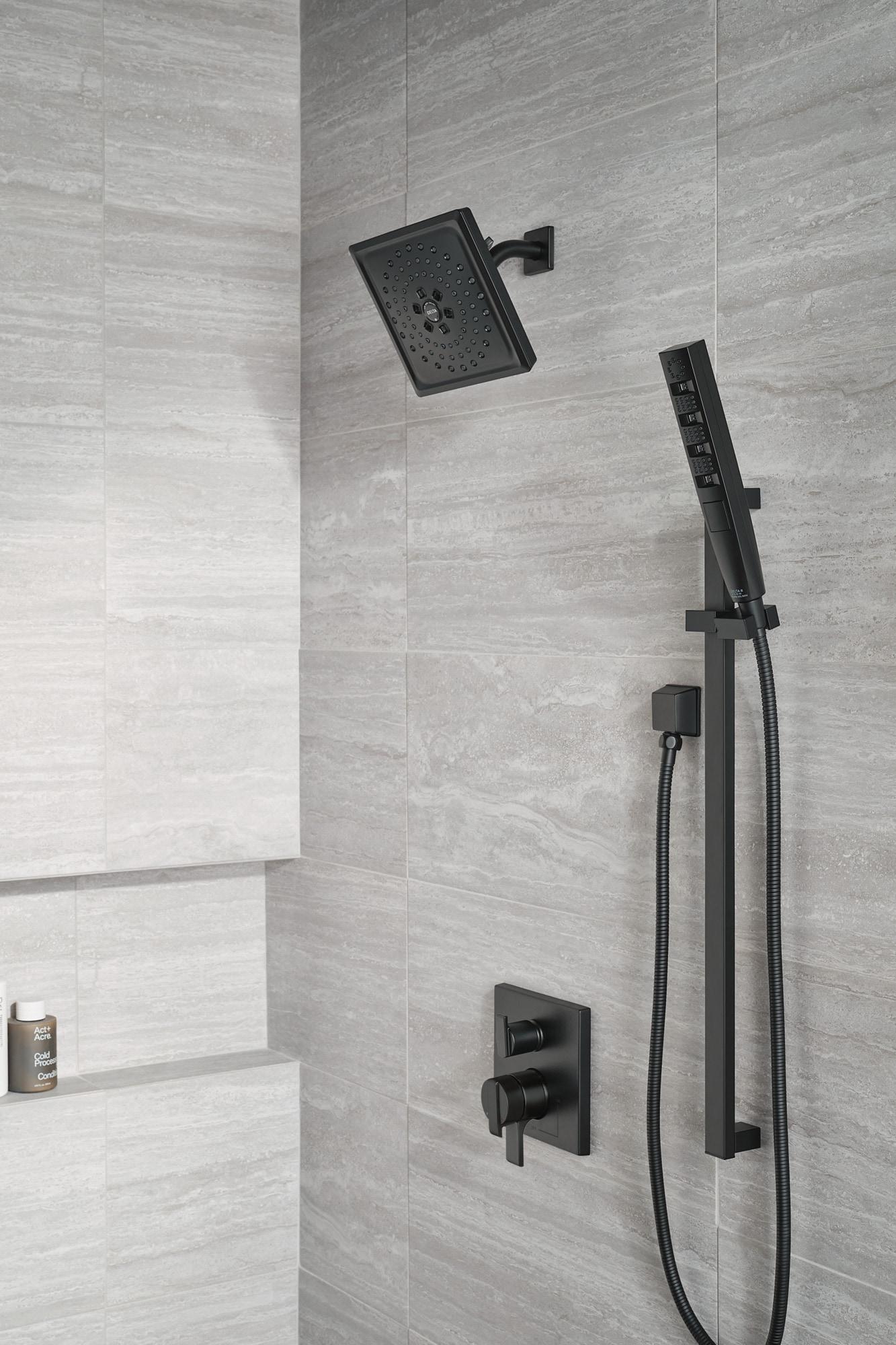 Delta Rp51034 Square Shower Arm Flange - Black