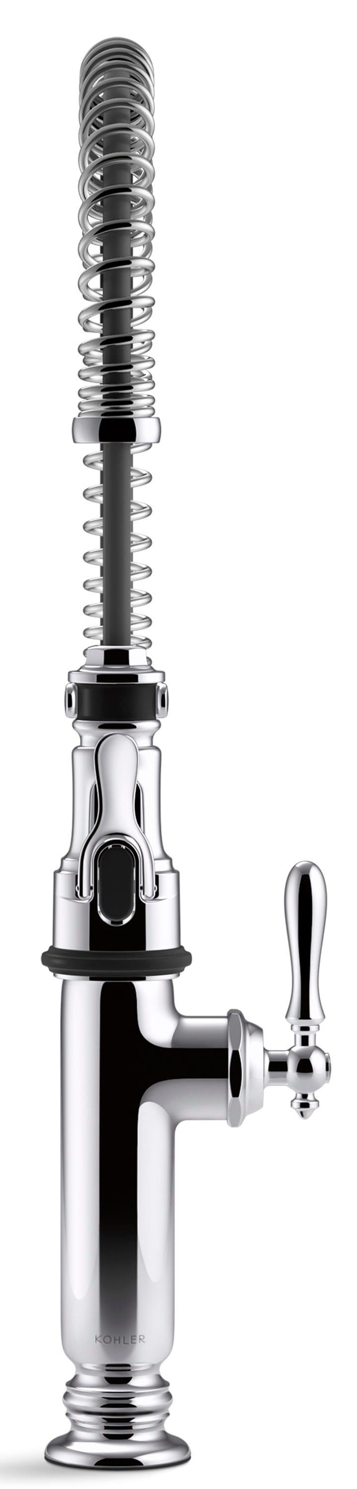 Kohler Tournant® Single Handle Semi-Professional Pre-Rinse Kitchen Faucet with Three-Function Pull Down Sprayer