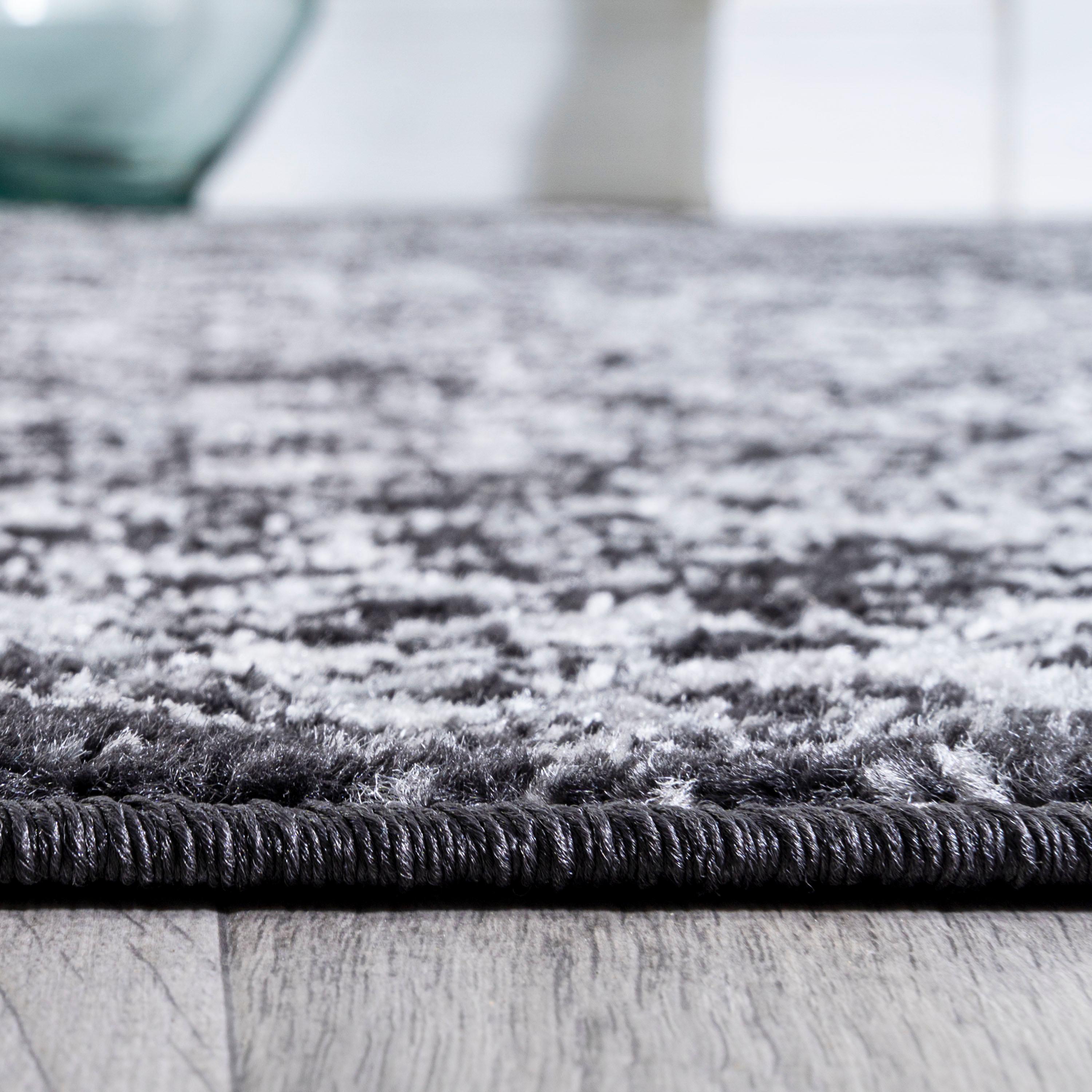 2' x 8' Modern Persian Boho Vintage Trellis Runner Rug, Black/Ivory - JONATHAN Y
