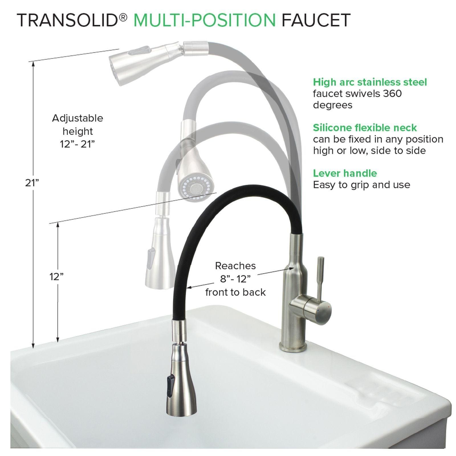 Flexible Multi-Function Faucet Single-Hole Laundry Faucet