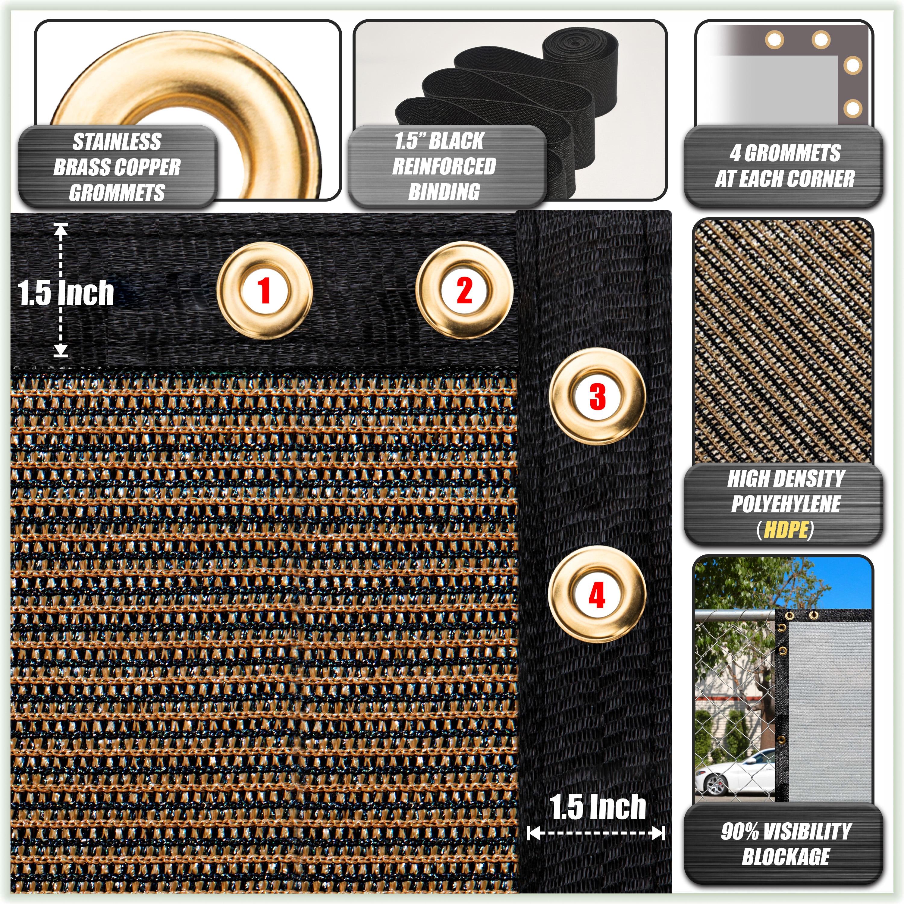 ColourTree Colour Tree Privacy Screen & Windscreen Fabric Cover – Durable Outdoor Fence Protection, UV-Resistant, Easy Installation