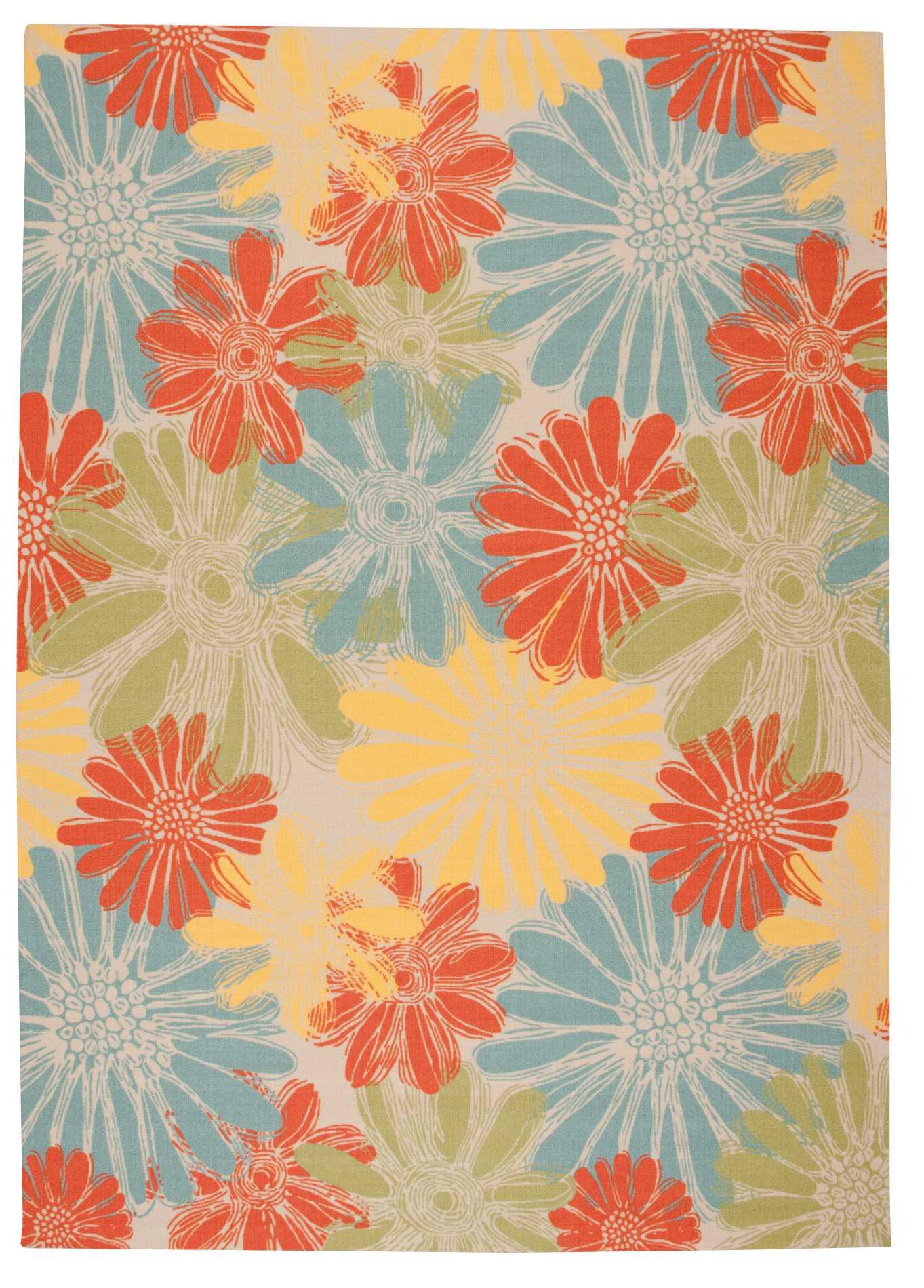 Nourison Home & Garden Ivory Indoor/Outdoor Area Rug RS022 7'9" x 10'10"