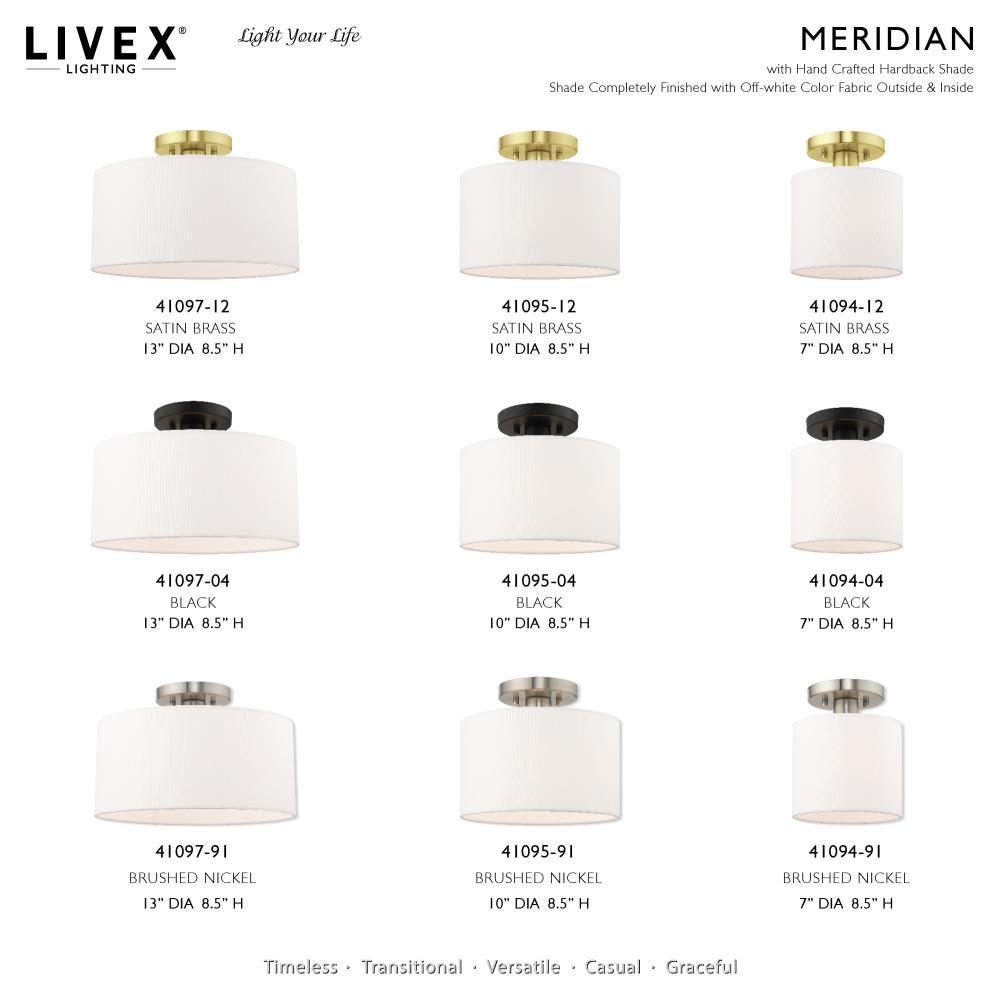 Livex Lighting Meridian 1 - Light Wall Light in  Satin Brass