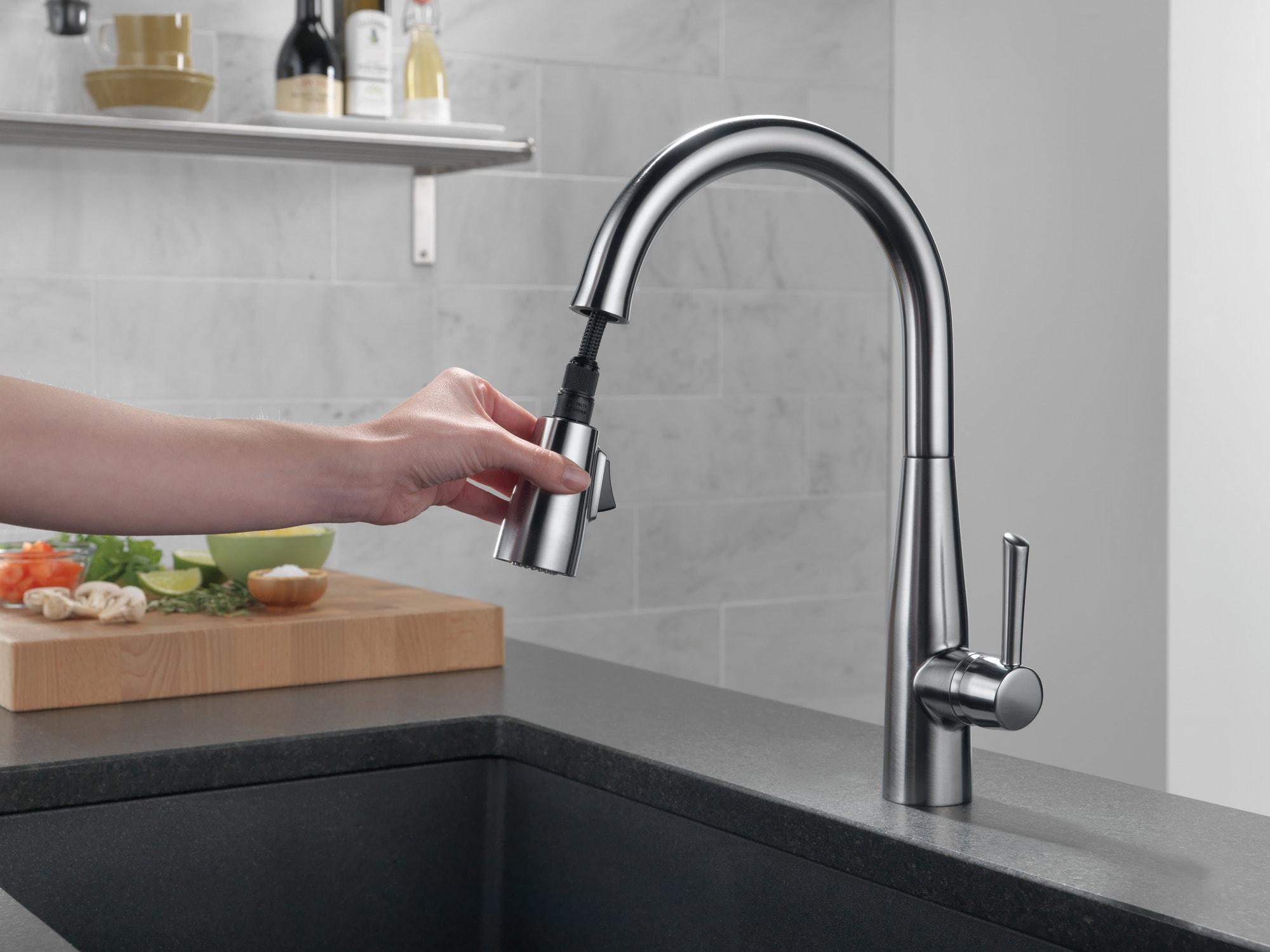 Essa Pull Down Single Handle Kitchen Faucet with MagnaTite® and Diamond Seal Technology