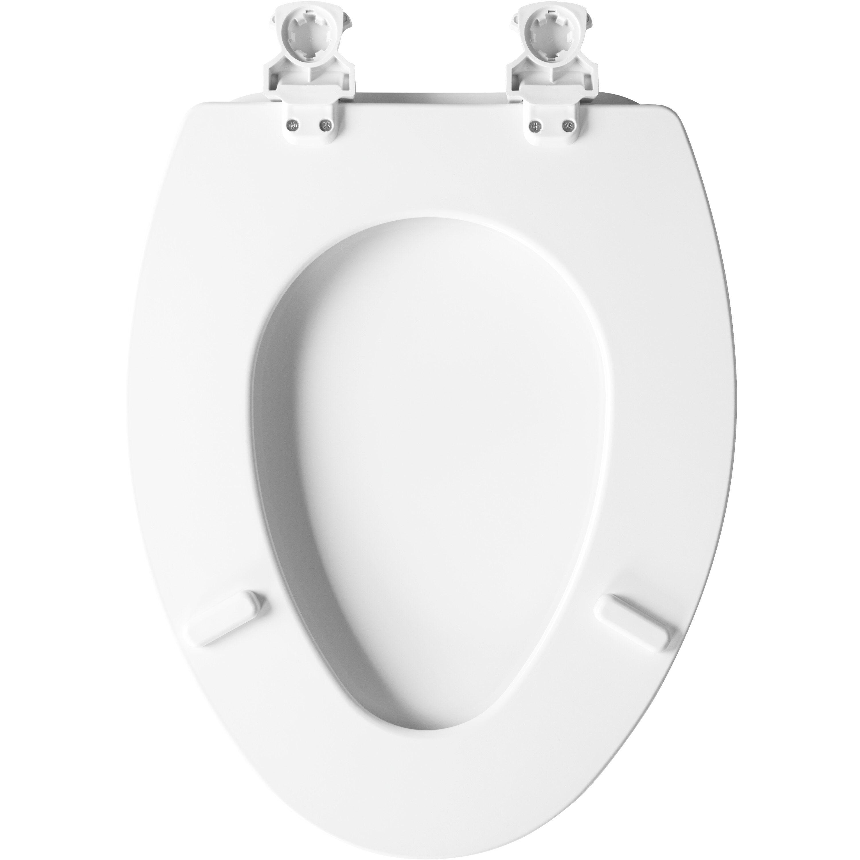 Church 585EC Lift-Off Wood Elongated Toilet Seat, Available in Various Colors