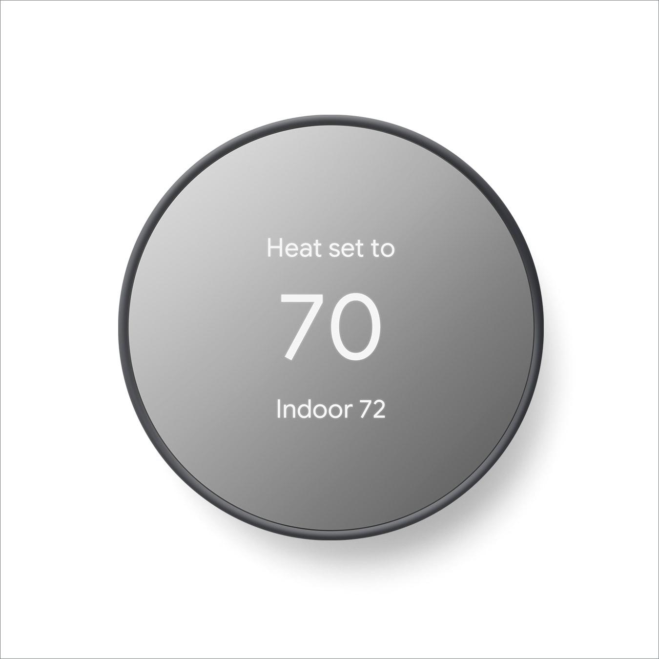 INKEDZ Google Nest Thermostat - Smart Thermostat for Home - Programmable Wifi Thermostat - Charcoal