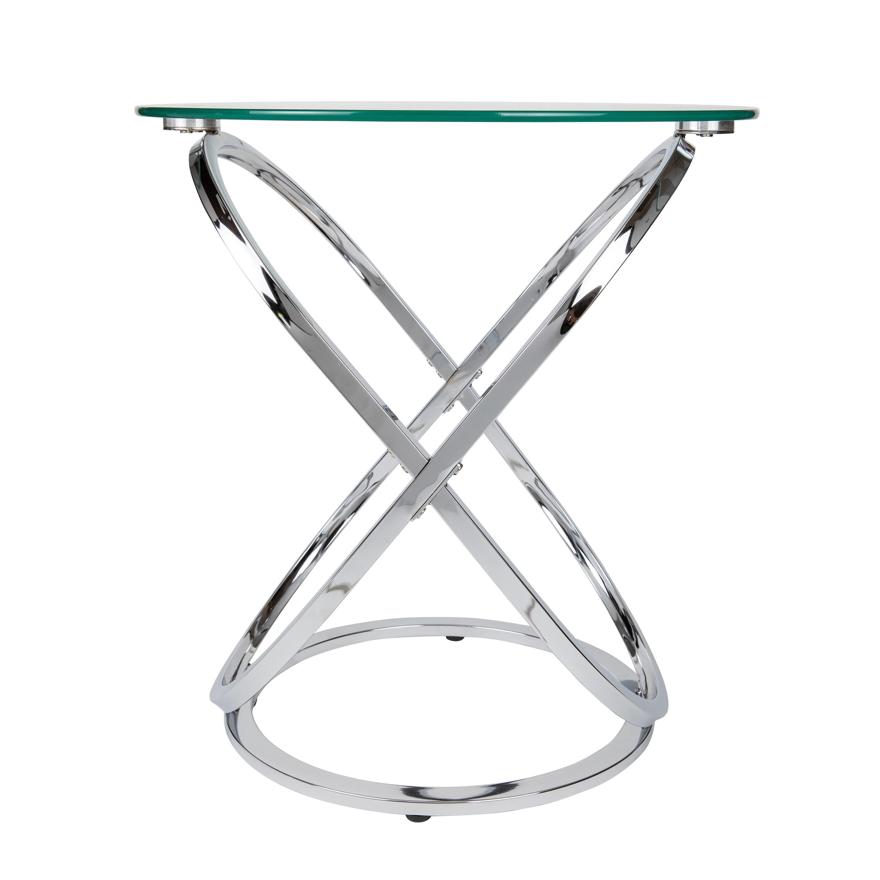 Etta Avenue™ Dimitri Glass Top End Table
