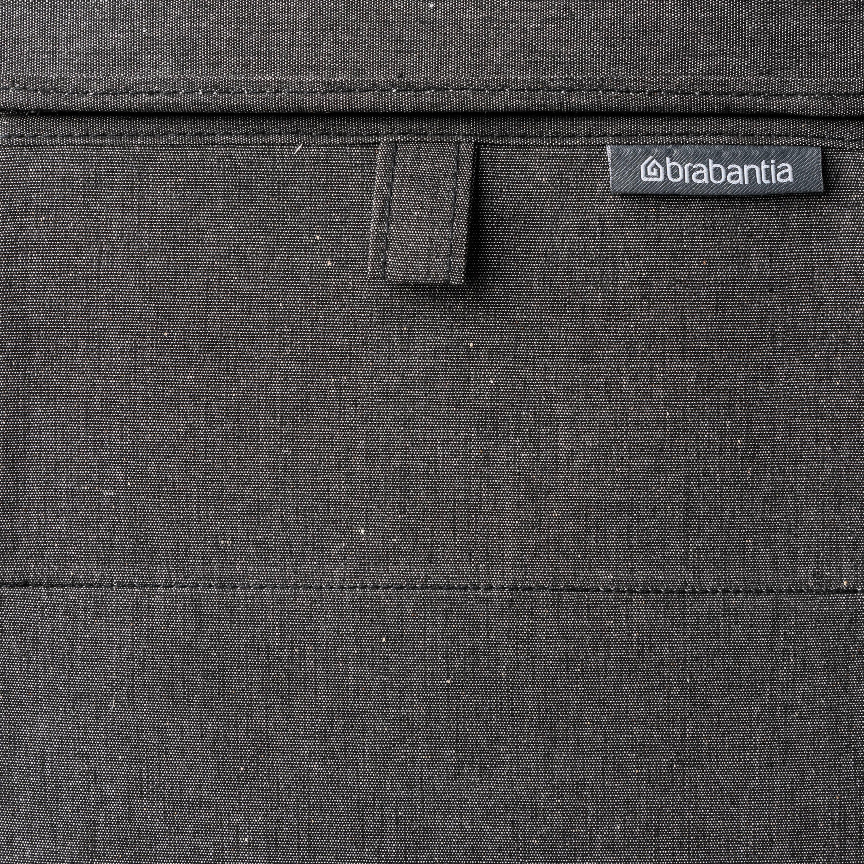 Gray Cotton Polyester Stackable Rectangular Laundry Hamper with Lid