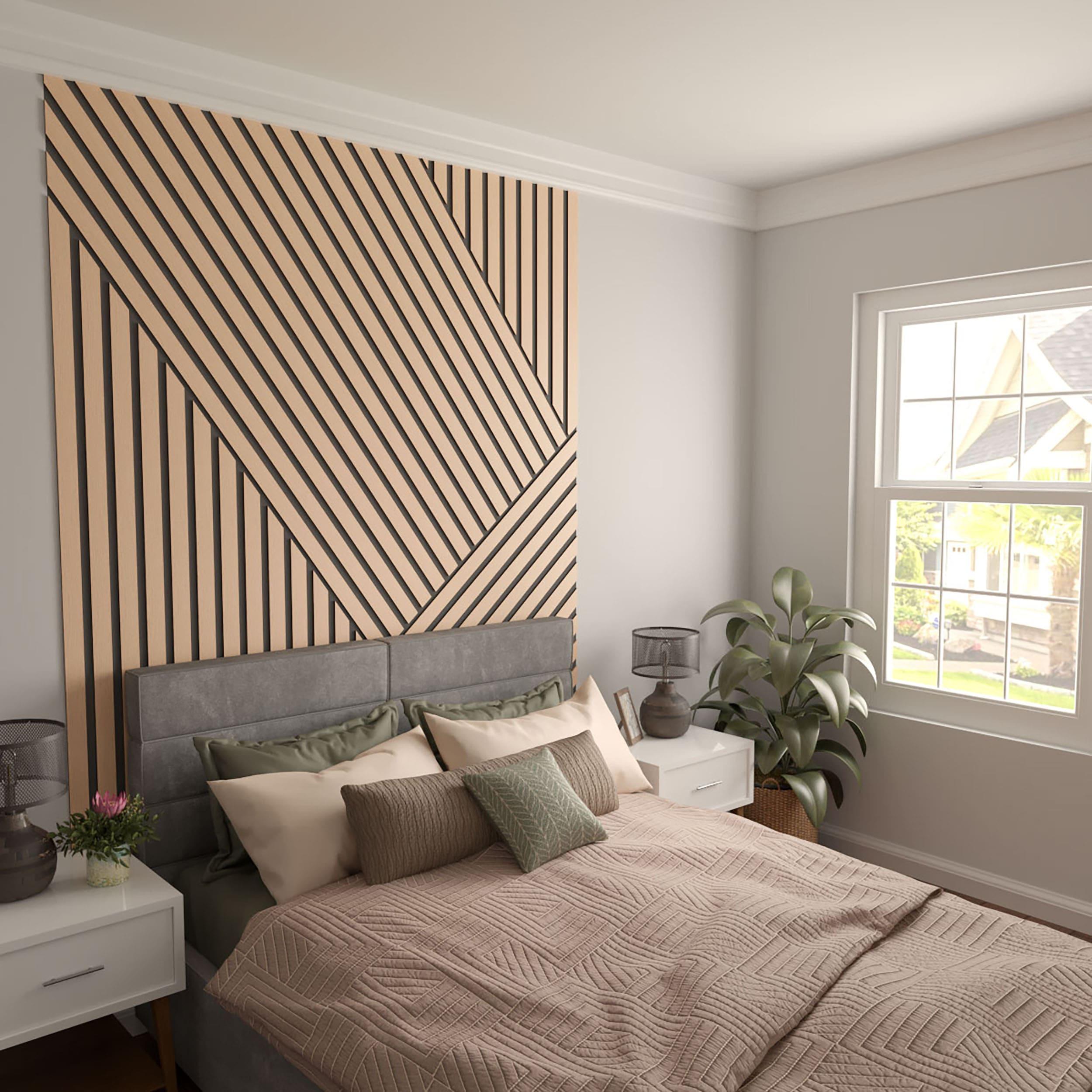 Adjustable Wood Slat Wall Panel Kit