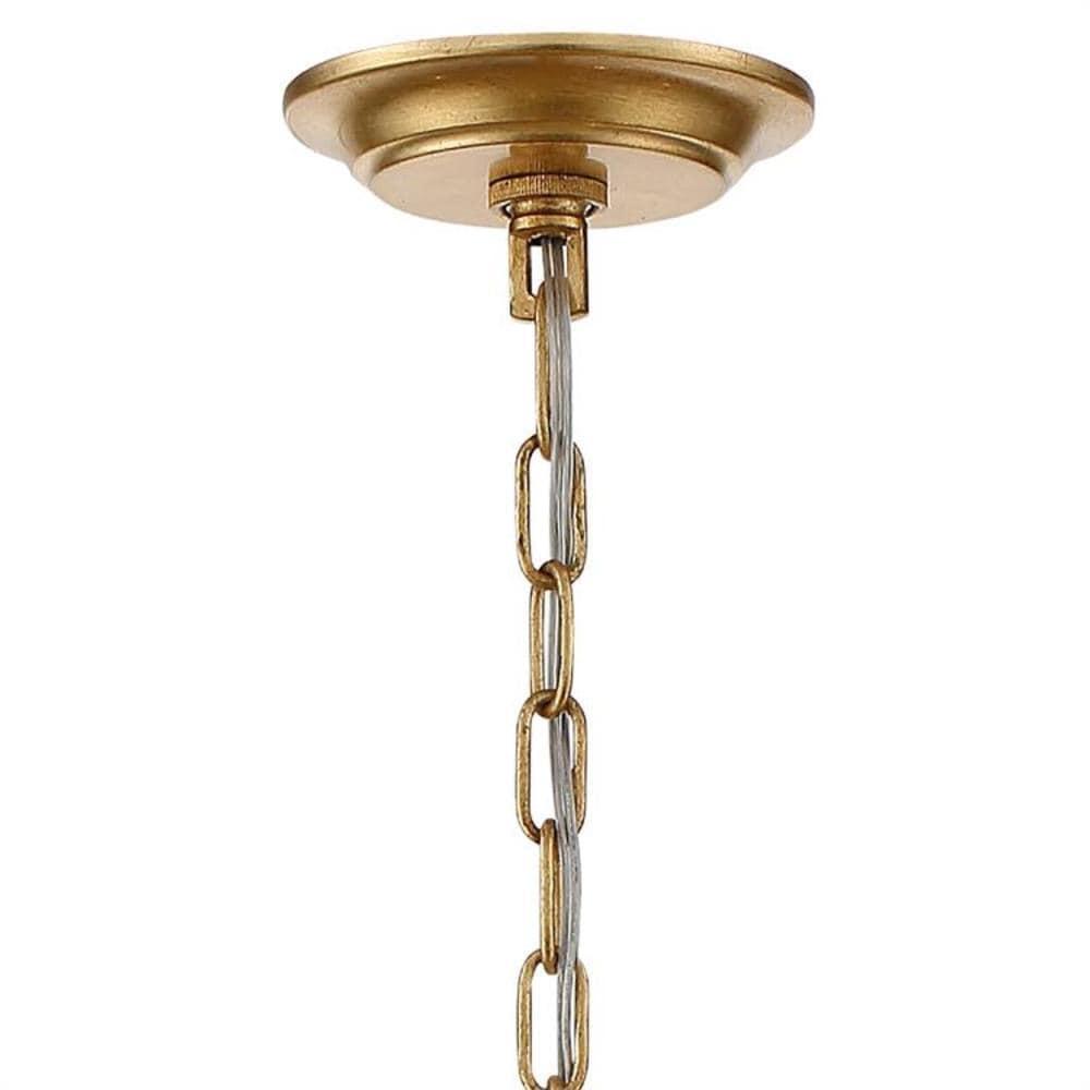 Crystorama Arcadia 8 Light Antique Gold Chandelier - 26'' W x 36.37'' H - 26'' W x 36.37'' H