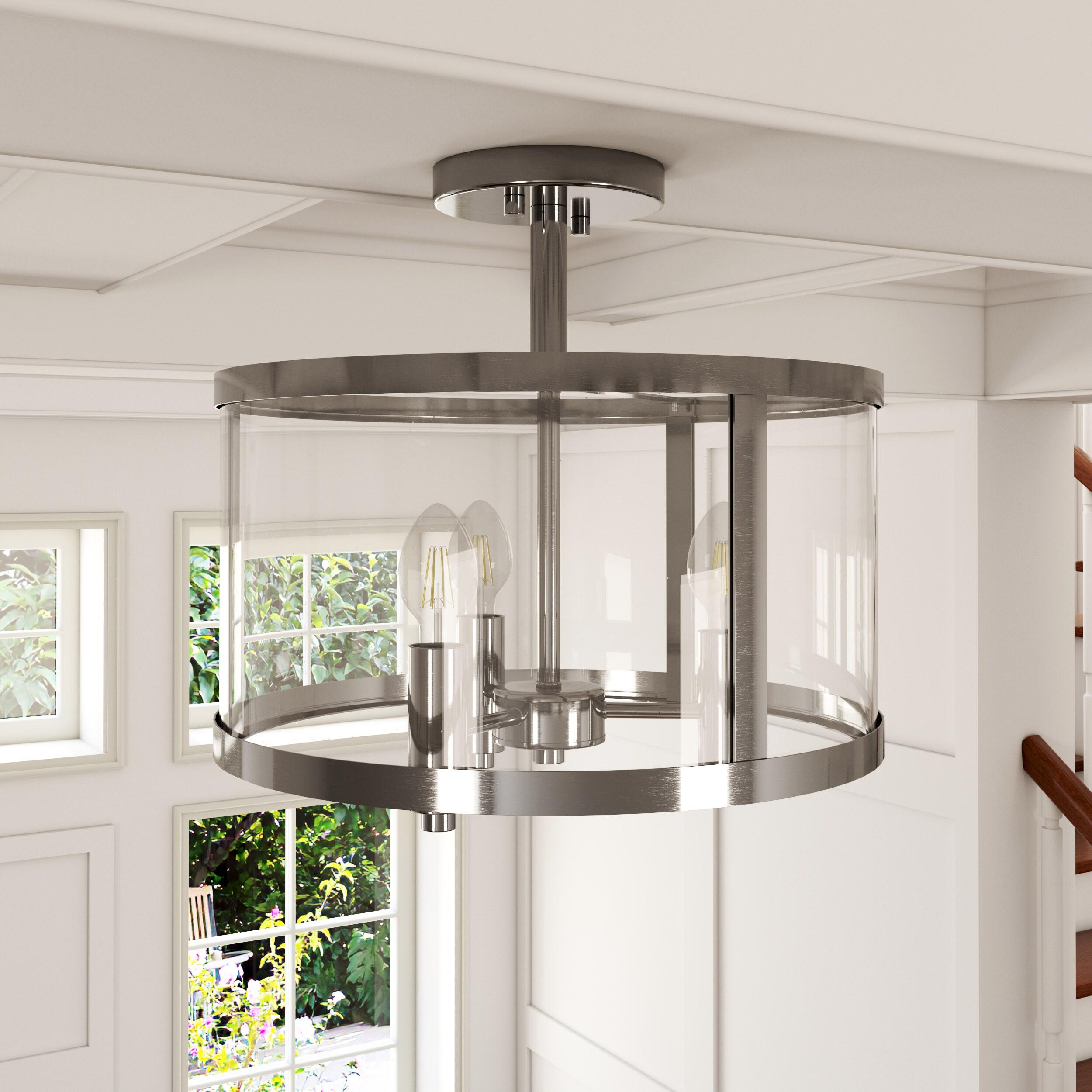 Maxim Lighting - Sentinel - 3 Light Semi-Flush Mount-11.75 Inches Tall and 13.25