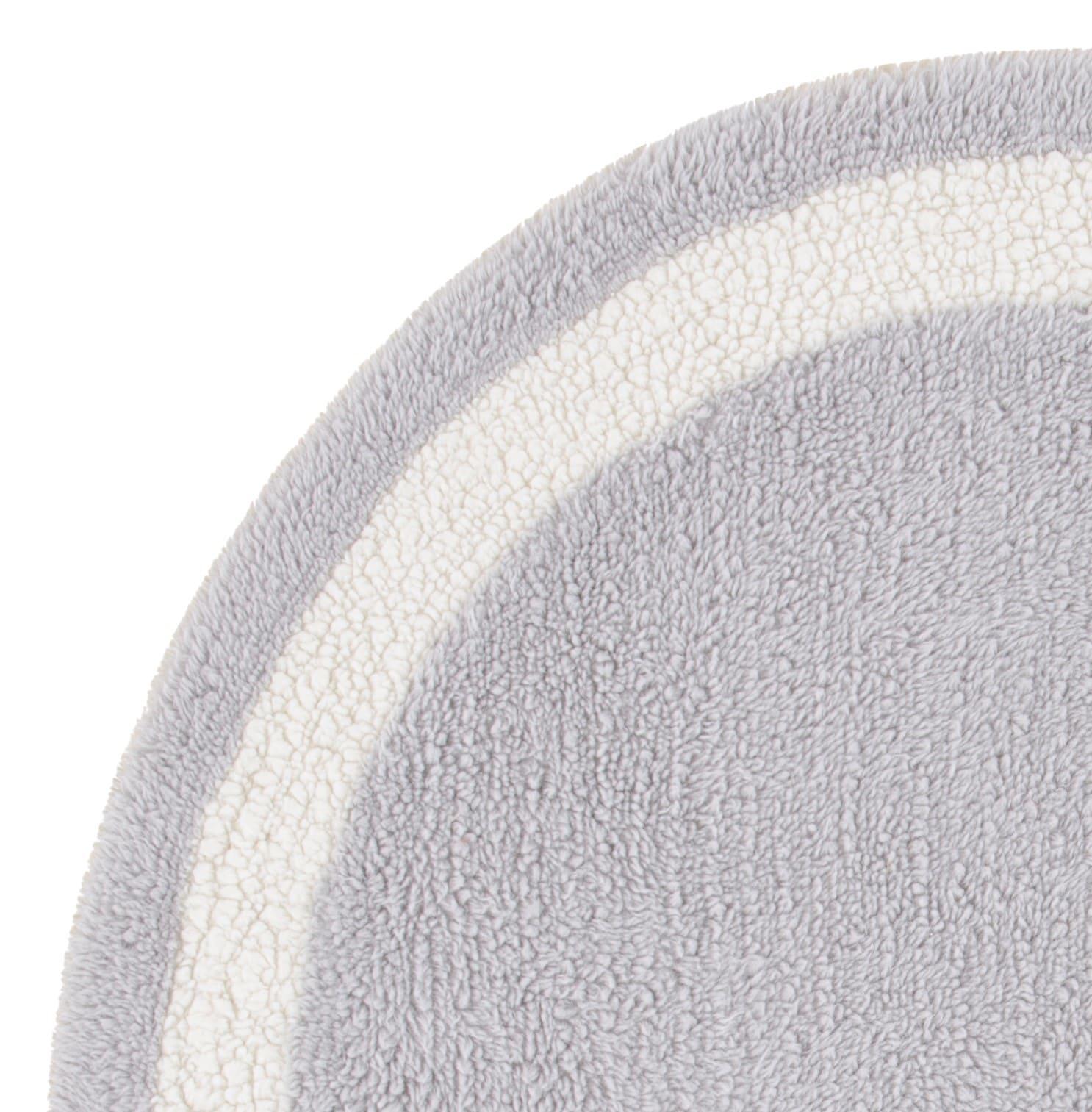 Braided BRD802 Hand Woven Area Rug - Grey/Ivory - 4' round - Safavieh.
