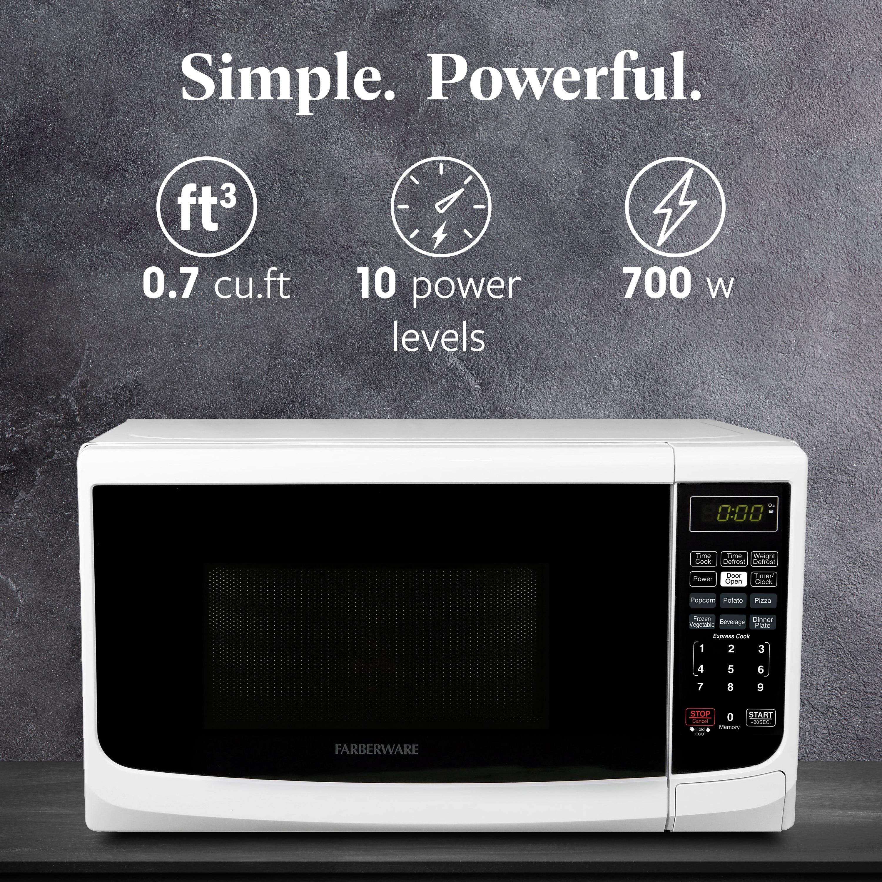 Farberware Farberware Countertop Microwave .7 Cu. Ft. 700-Watt Compact Microwave Oven FMO07ABTWHA