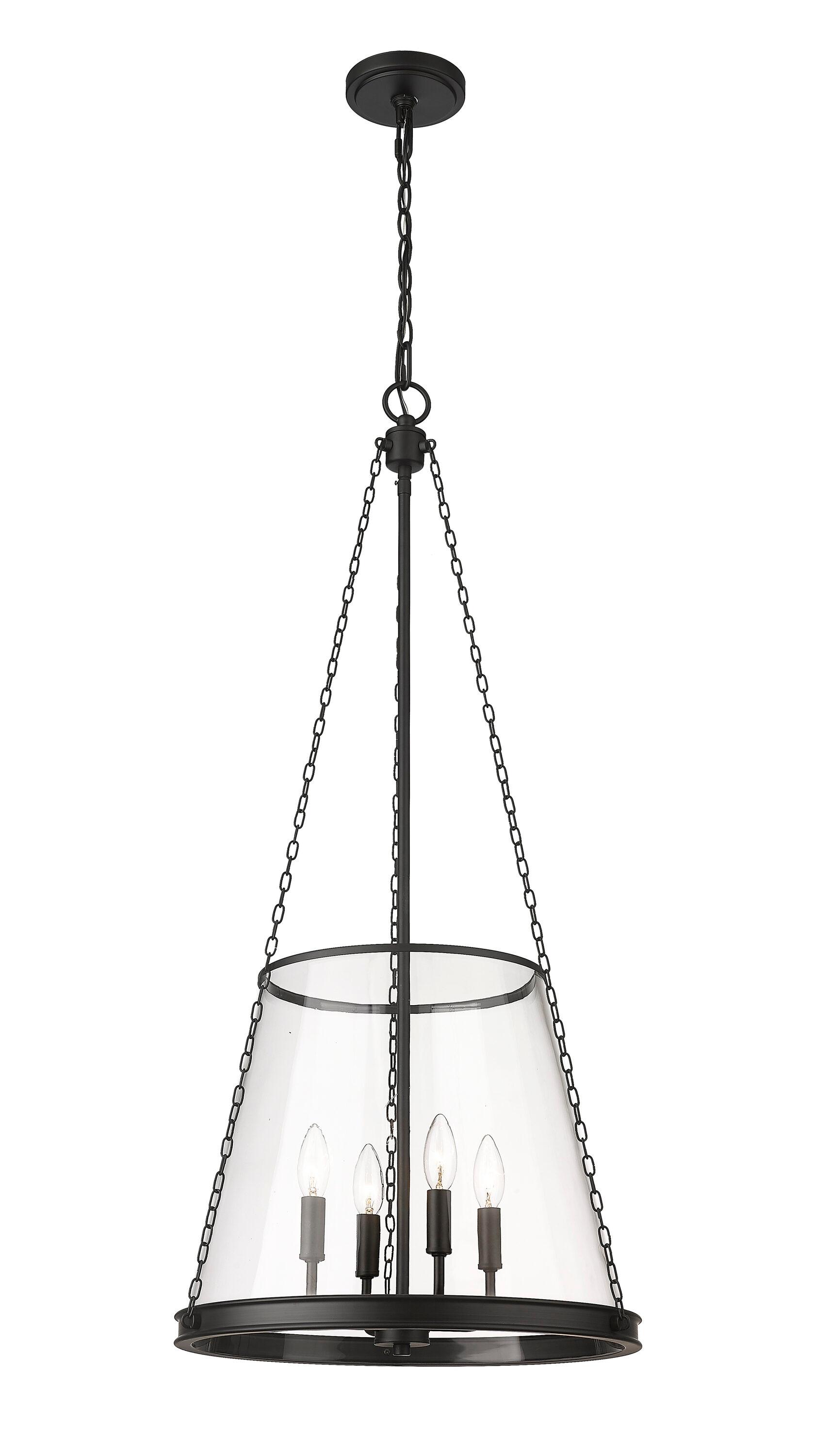 Z-Lite Prescott 4 - Light Pendant in  Matte Black