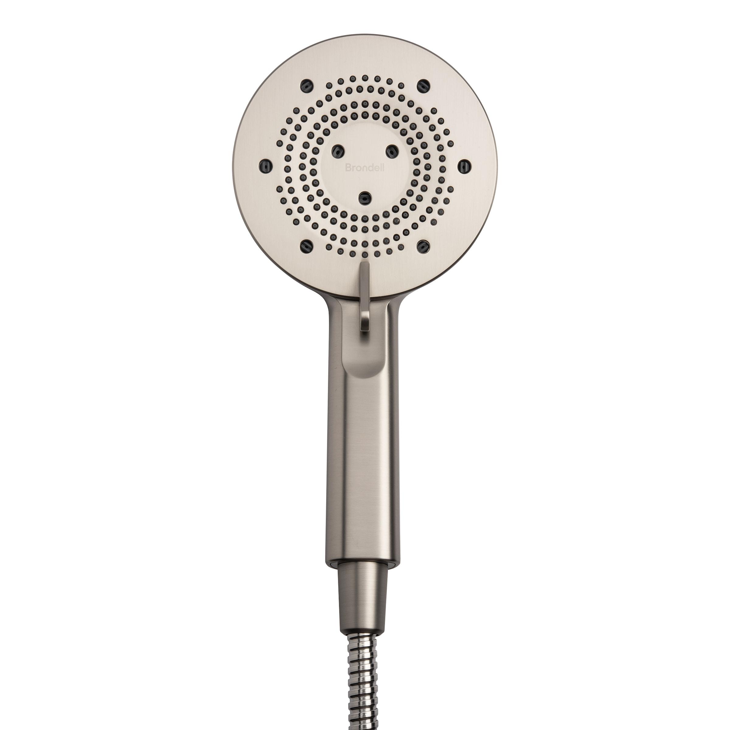 Brondell NE80-HSHNBB-BN Nebia Yuba 5-Setting Handshower with HaloNetic Docking System 1.5 gpm