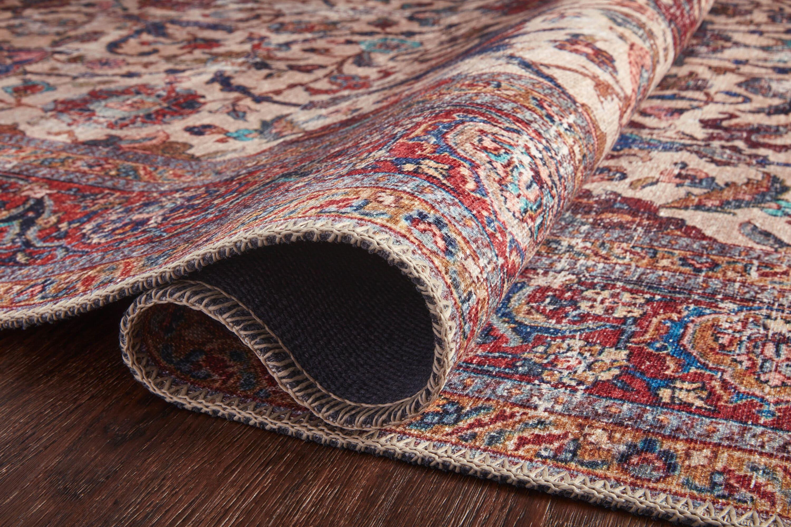Sand and Multicolor Hand-Knotted Floral Accent Rug